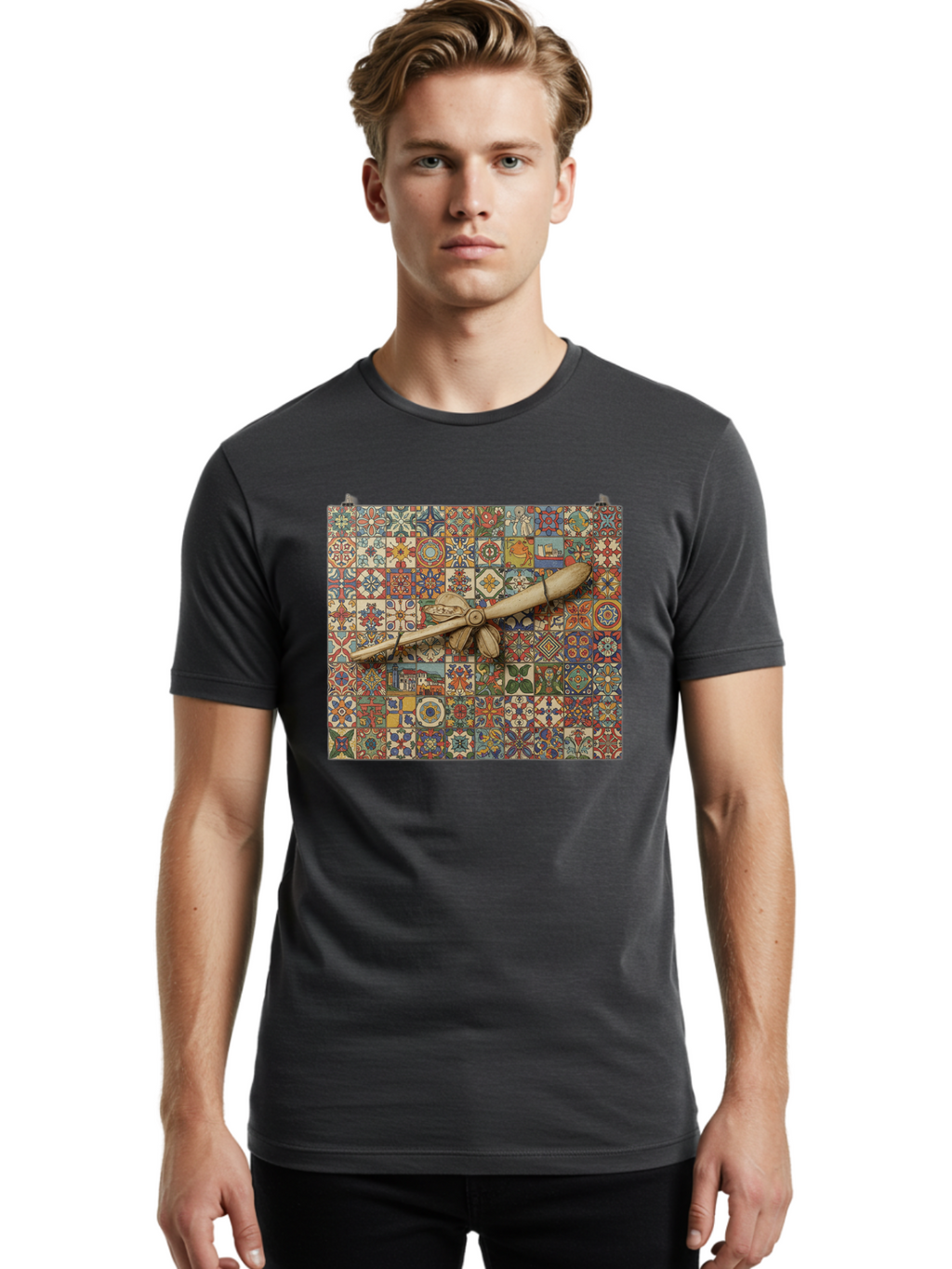 Quill-Pen-On-Tiles Men'S Graphic Tee, 100% Cotton, Comfortable Casual Summer Wear, Machine Washable, Vintage Camera, Old Camera, Antique Camera, Black Camera, Classic Photography, Photography Equipment, Nostalgic Device, Film Camera, Bao779