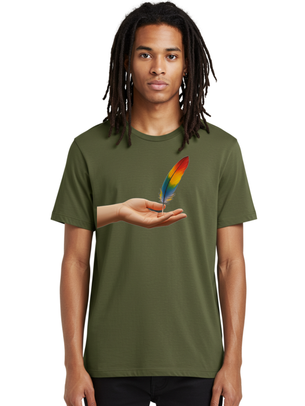Rainbow-Feather Men'S Graphic Tee, 100% Cotton, Comfortable Casual Summer Wear, Machine Washable, Vintage Camera, Old Camera, Antique Camera, Black Camera, Classic Photography, Photography Equipment, Nostalgic Device, Film Camera, Camera Art Bao780