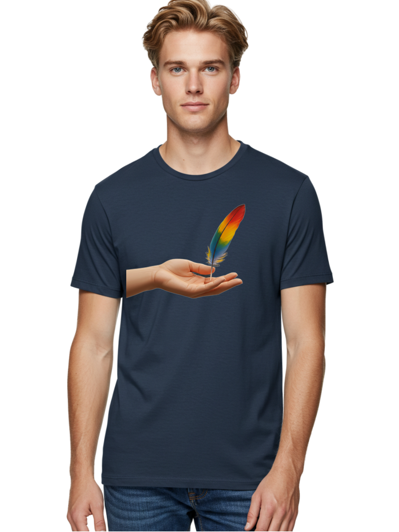 Rainbow-Feather Men'S Graphic Tee, 100% Cotton, Comfortable Casual Summer Wear, Machine Washable, Vintage Camera, Old Camera, Antique Camera, Black Camera, Classic Photography, Photography Equipment, Nostalgic Device, Film Camera, Camera Art Bao780