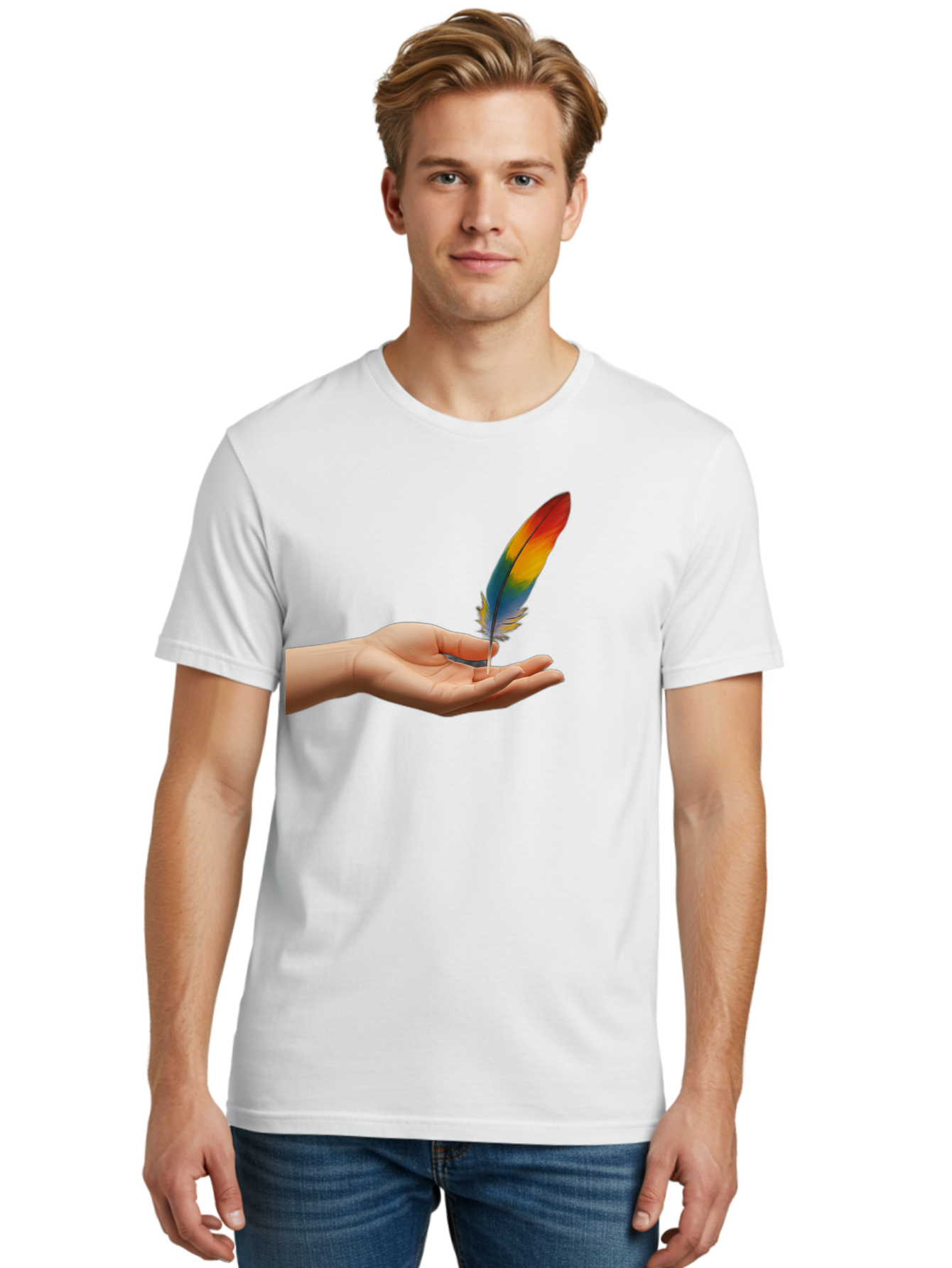 Rainbow-Feather Men'S Graphic Tee, 100% Cotton, Comfortable Casual Summer Wear, Machine Washable, Vintage Camera, Old Camera, Antique Camera, Black Camera, Classic Photography, Photography Equipment, Nostalgic Device, Film Camera, Camera Art Bao780