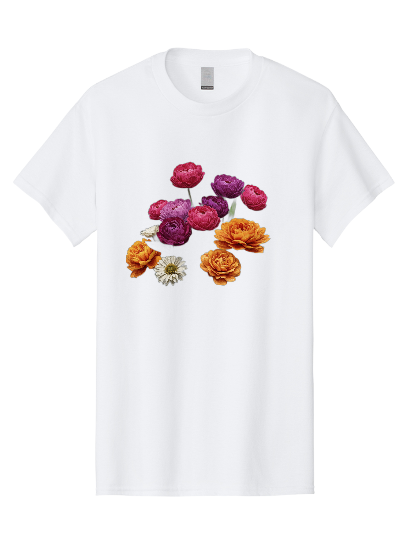 Ranunculus-Flowers Men'S Graphic Tee, 100% Cotton, Comfortable Casual Summer Wear, Machine Washable, Vintage Camera, Old Camera, Antique Camera, Black Camera, Classic Photography, Photography Equipment, Nostalgic Device, Film Camera, Bao783