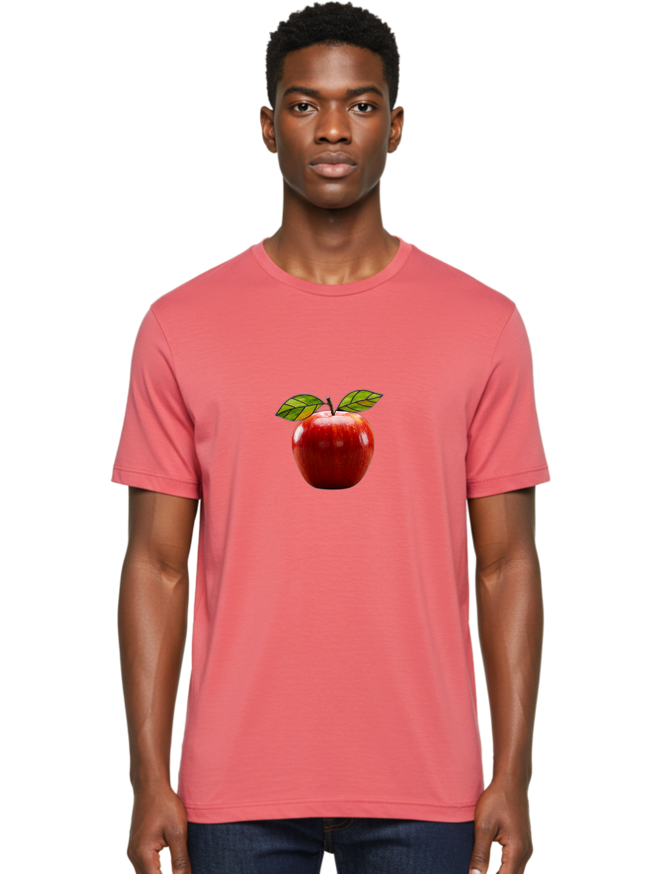 Red-Apple-1 Men'S Graphic Tee, 100% Cotton, Comfortable Casual Summer Wear, Machine Washable, Vintage Camera, Old Camera, Antique Camera, Black Camera, Classic Photography, Photography Equipment, Nostalgic Device, Film Camera, Camera Art Bao784
