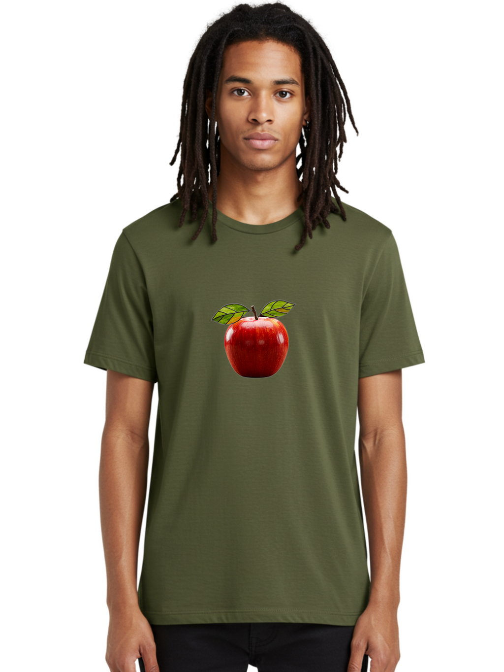 Red-Apple-1 Men'S Graphic Tee, 100% Cotton, Comfortable Casual Summer Wear, Machine Washable, Vintage Camera, Old Camera, Antique Camera, Black Camera, Classic Photography, Photography Equipment, Nostalgic Device, Film Camera, Camera Art Bao784