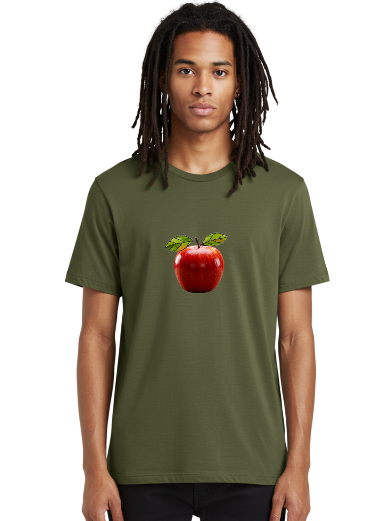 Red-Apple-1 Men'S Graphic Tee, 100% Cotton, Comfortable Casual Summer Wear, Machine Washable, Vintage Camera, Old Camera, Antique Camera, Black Camera, Classic Photography, Photography Equipment, Nostalgic Device, Film Camera, Camera Art Bao784