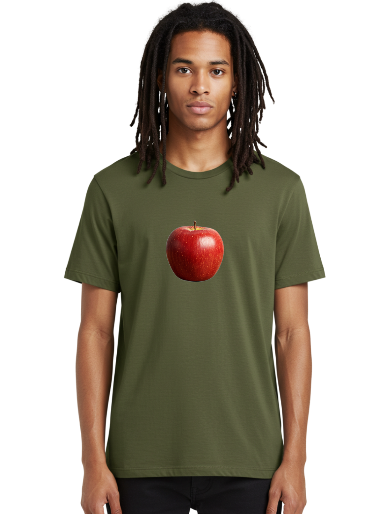 Red-Apple-2 Men'S Graphic Tee, 100% Cotton, Comfortable Casual Summer Wear, Machine Washable, Vintage Camera, Old Camera, Antique Camera, Black Camera, Classic Photography, Photography Equipment, Nostalgic Device, Film Camera, Camera Art Bao785