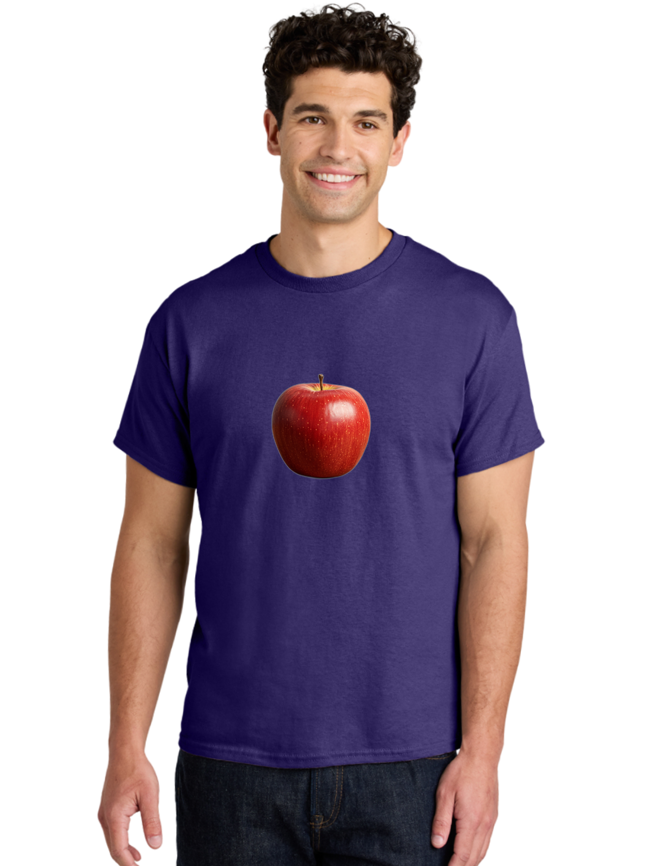 Red-Apple-2 Men'S Graphic Tee, 100% Cotton, Comfortable Casual Summer Wear, Machine Washable, Vintage Camera, Old Camera, Antique Camera, Black Camera, Classic Photography, Photography Equipment, Nostalgic Device, Film Camera, Camera Art Bao785