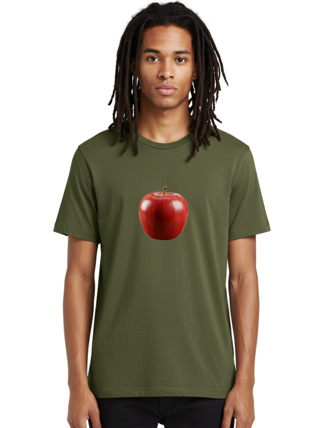 Red-Apple-3 Men'S Graphic Tee, 100% Cotton, Comfortable Casual Summer Wear, Machine Washable, Vintage Camera, Old Camera, Antique Camera, Black Camera, Classic Photography, Photography Equipment, Nostalgic Device, Film Camera, Camera Art Bao786