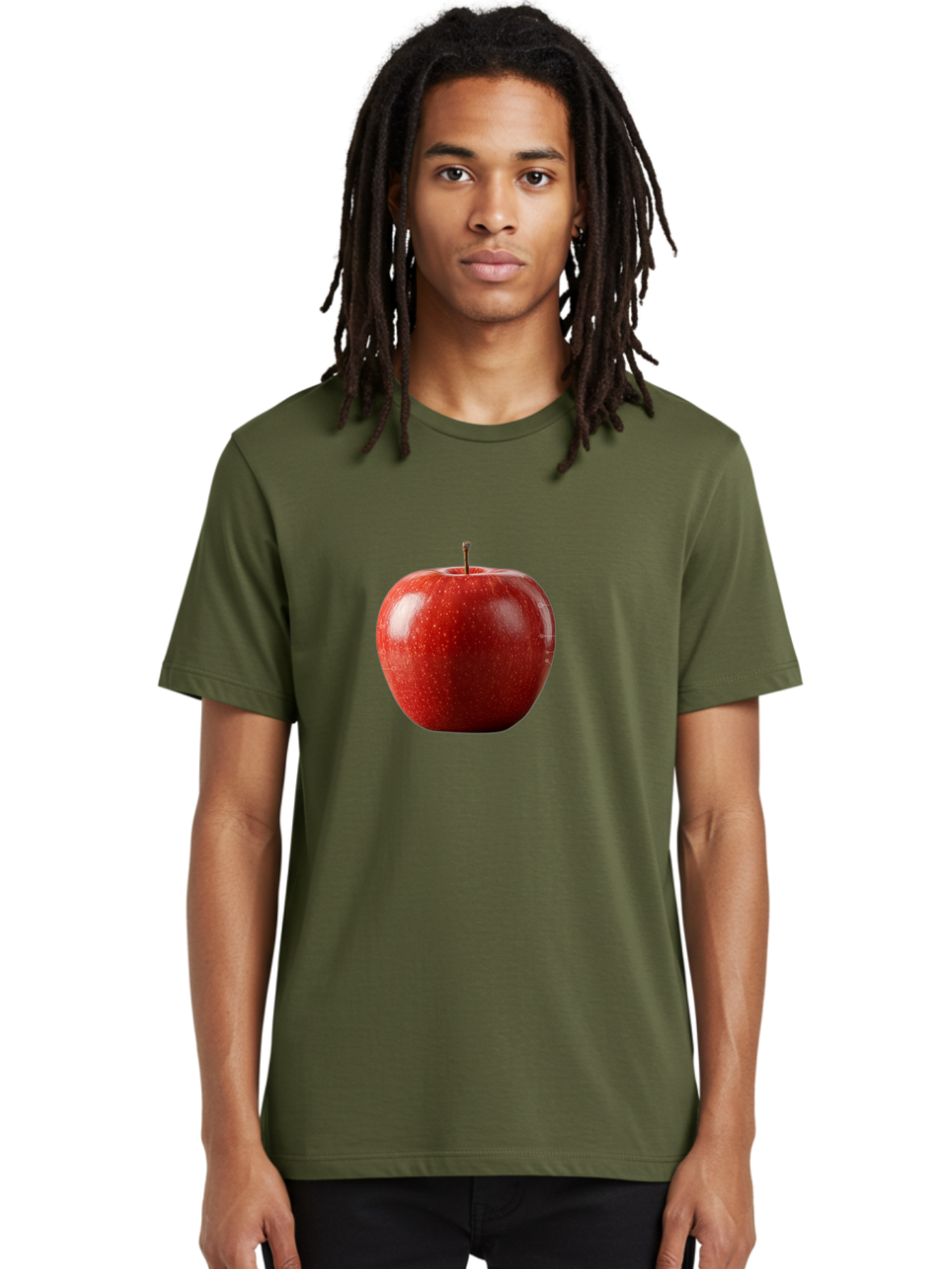 Red-Apple-5 Men'S Graphic Tee, 100% Cotton, Comfortable Casual Summer Wear, Machine Washable, Vintage Camera, Old Camera, Antique Camera, Black Camera, Classic Photography, Photography Equipment, Nostalgic Device, Film Camera, Camera Art Bao788
