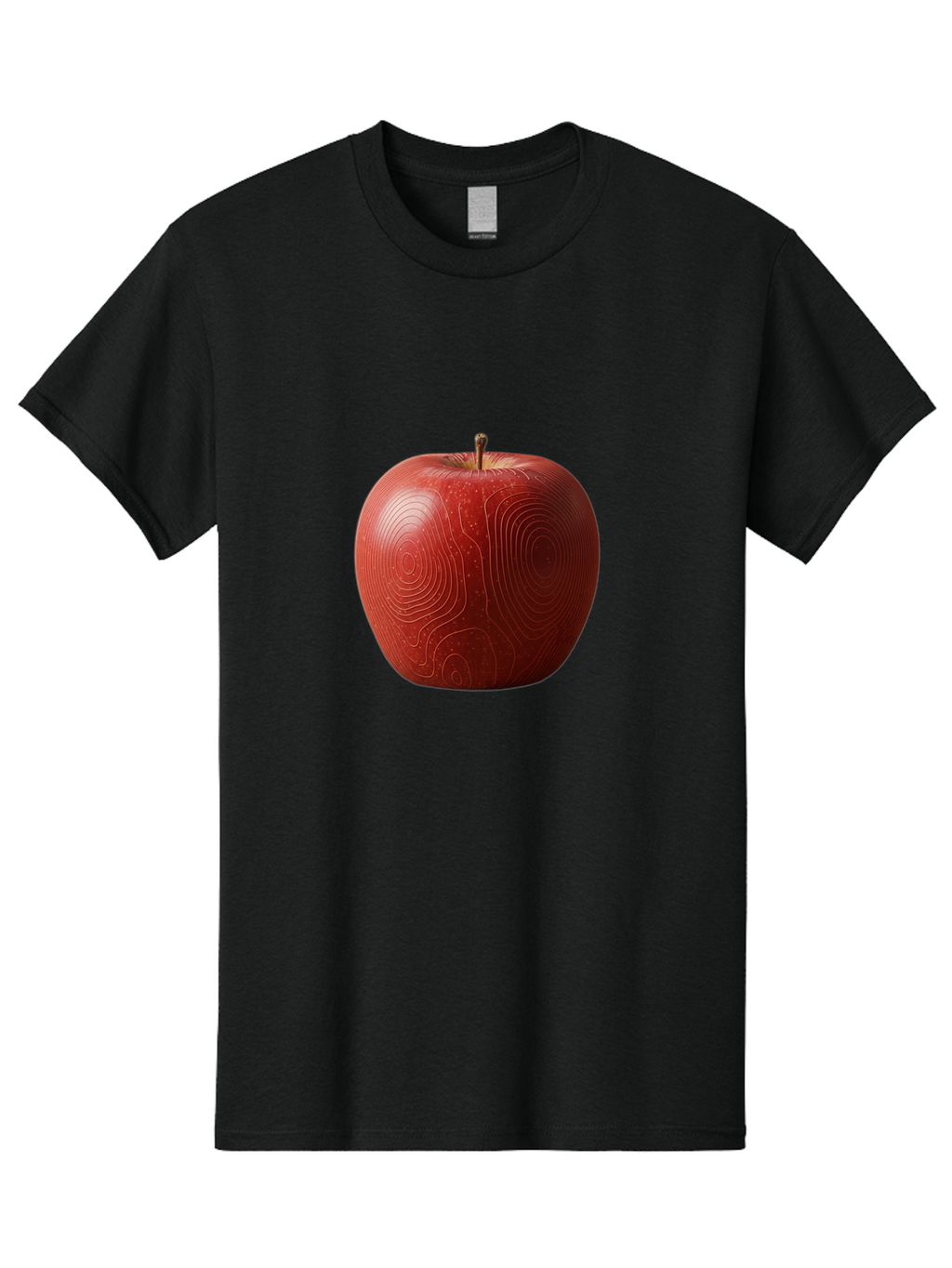 Red-Apple-6 Men'S Graphic Tee, 100% Cotton, Comfortable Casual Summer Wear, Machine Washable, Vintage Camera, Old Camera, Antique Camera, Black Camera, Classic Photography, Photography Equipment, Nostalgic Device, Film Camera, Camera Art Bao789