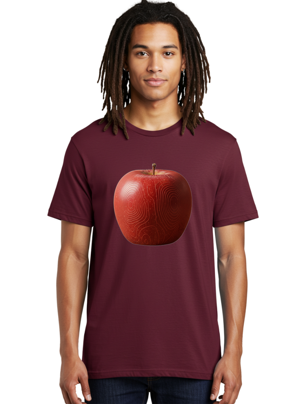 Red-Apple-6 Men'S Graphic Tee, 100% Cotton, Comfortable Casual Summer Wear, Machine Washable, Vintage Camera, Old Camera, Antique Camera, Black Camera, Classic Photography, Photography Equipment, Nostalgic Device, Film Camera, Camera Art Bao789