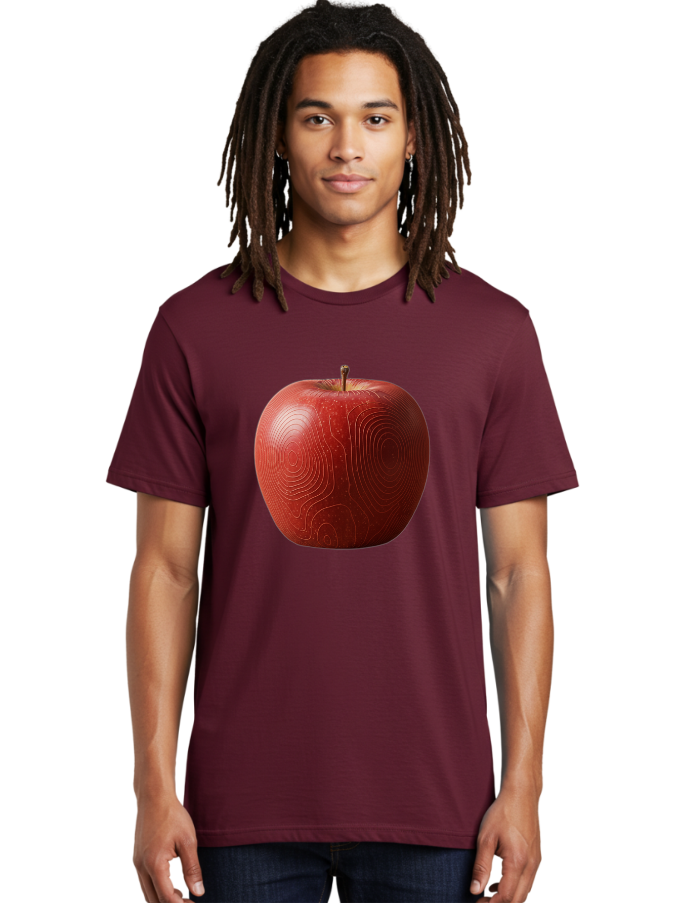 Red-Apple-6 Men'S Graphic Tee, 100% Cotton, Comfortable Casual Summer Wear, Machine Washable, Vintage Camera, Old Camera, Antique Camera, Black Camera, Classic Photography, Photography Equipment, Nostalgic Device, Film Camera, Camera Art Bao789