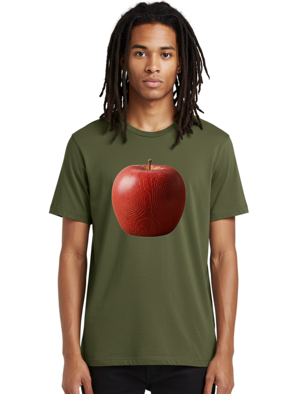 Red-Apple-6 Men'S Graphic Tee, 100% Cotton, Comfortable Casual Summer Wear, Machine Washable, Vintage Camera, Old Camera, Antique Camera, Black Camera, Classic Photography, Photography Equipment, Nostalgic Device, Film Camera, Camera Art Bao789