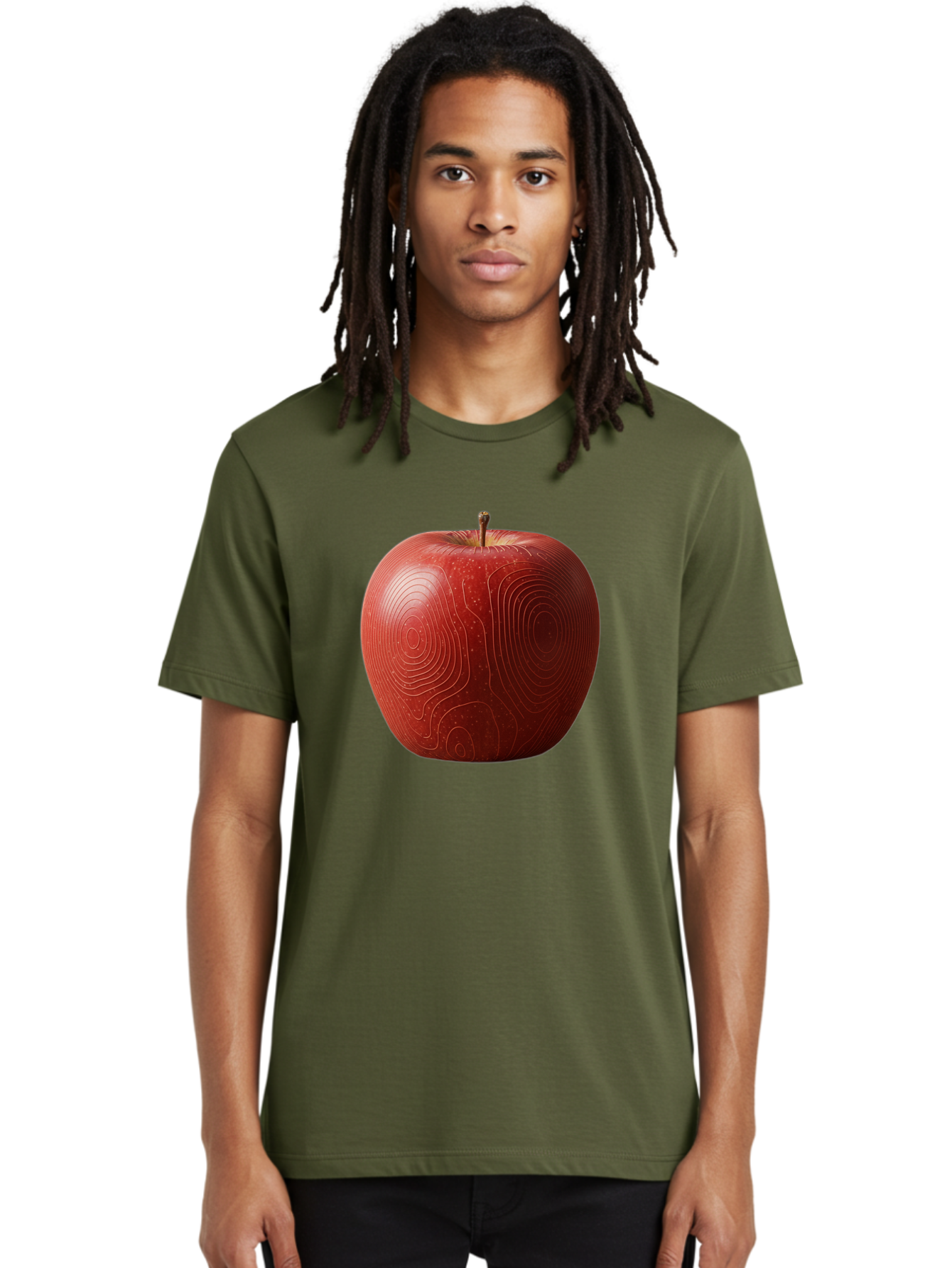 Red-Apple-6 Men'S Graphic Tee, 100% Cotton, Comfortable Casual Summer Wear, Machine Washable, Vintage Camera, Old Camera, Antique Camera, Black Camera, Classic Photography, Photography Equipment, Nostalgic Device, Film Camera, Camera Art Bao789