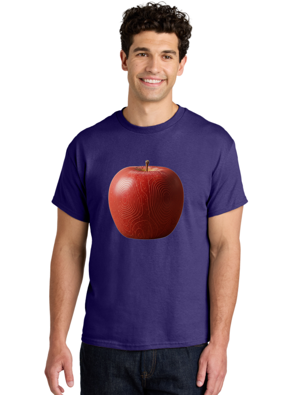 Red-Apple-6 Men'S Graphic Tee, 100% Cotton, Comfortable Casual Summer Wear, Machine Washable, Vintage Camera, Old Camera, Antique Camera, Black Camera, Classic Photography, Photography Equipment, Nostalgic Device, Film Camera, Camera Art Bao789