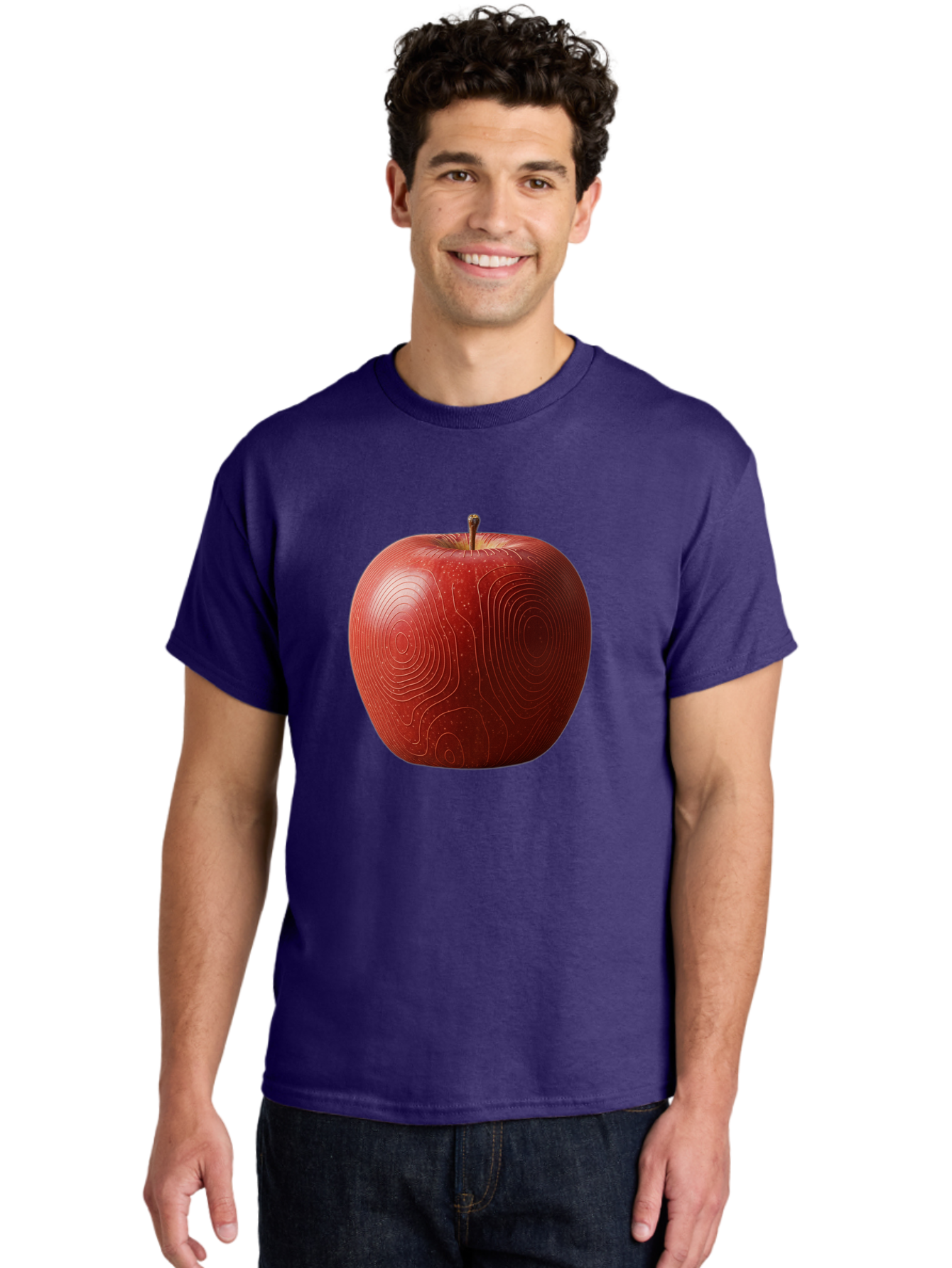 Red-Apple-6 Men'S Graphic Tee, 100% Cotton, Comfortable Casual Summer Wear, Machine Washable, Vintage Camera, Old Camera, Antique Camera, Black Camera, Classic Photography, Photography Equipment, Nostalgic Device, Film Camera, Camera Art Bao789