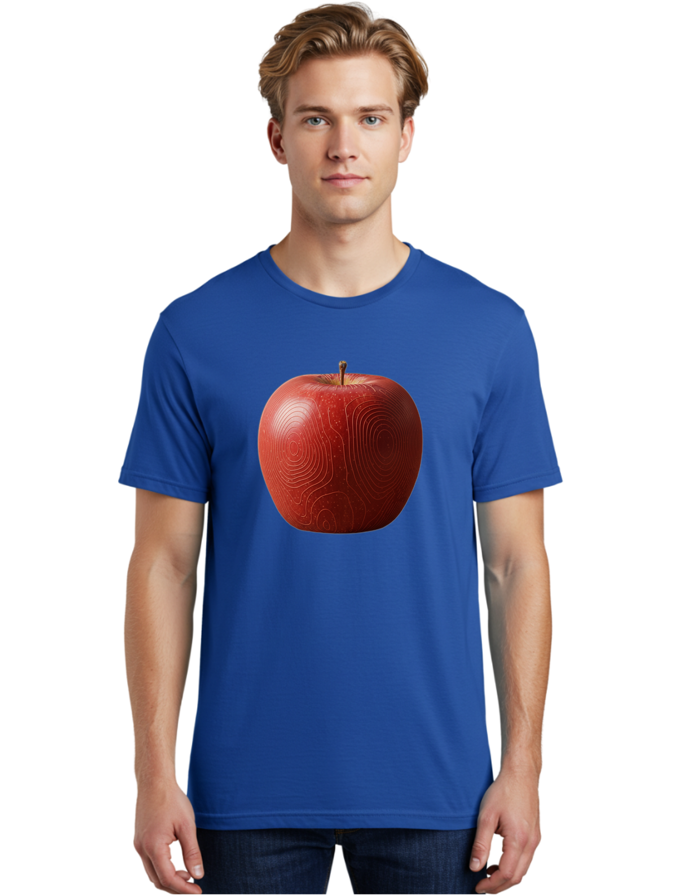 Red-Apple-6 Men'S Graphic Tee, 100% Cotton, Comfortable Casual Summer Wear, Machine Washable, Vintage Camera, Old Camera, Antique Camera, Black Camera, Classic Photography, Photography Equipment, Nostalgic Device, Film Camera, Camera Art Bao789
