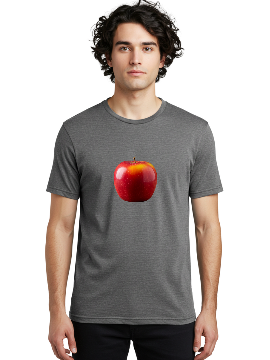 Red-Apple-7 Men'S Graphic Tee, 100% Cotton, Comfortable Casual Summer Wear, Machine Washable, Vintage Camera, Old Camera, Antique Camera, Black Camera, Classic Photography, Photography Equipment, Nostalgic Device, Film Camera, Camera Art Bao790