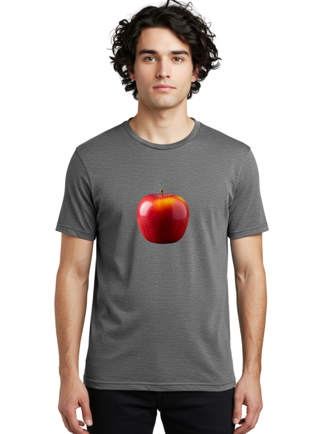 Red-Apple-7 Men'S Graphic Tee, 100% Cotton, Comfortable Casual Summer Wear, Machine Washable, Vintage Camera, Old Camera, Antique Camera, Black Camera, Classic Photography, Photography Equipment, Nostalgic Device, Film Camera, Camera Art Bao790