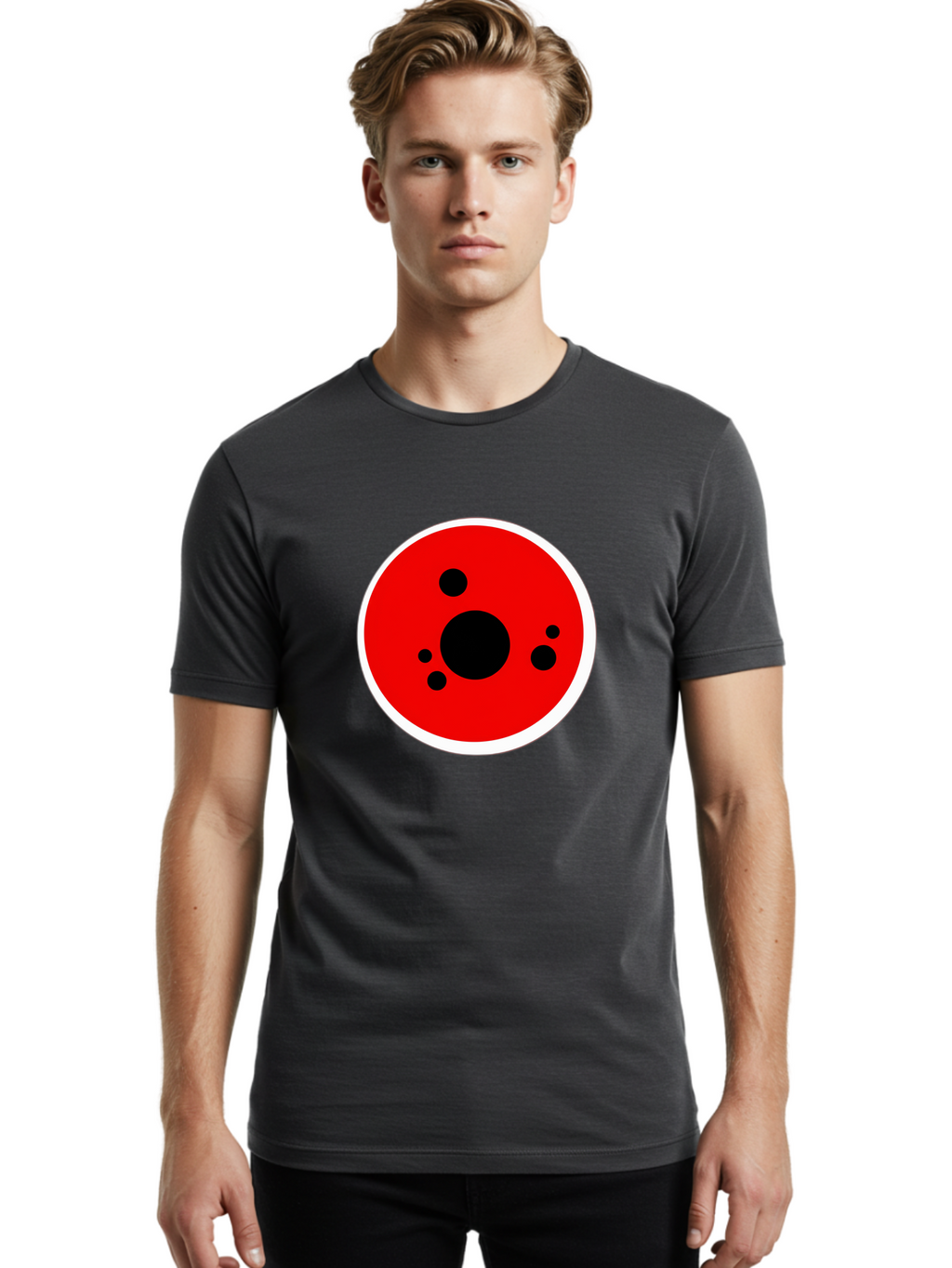 Red-Circle Men'S Graphic Tee, 100% Cotton, Comfortable Casual Summer Wear, Machine Washable, Vintage Camera, Old Camera, Antique Camera, Black Camera, Classic Photography, Photography Equipment, Nostalgic Device, Film Camera, Camera Art Bao794