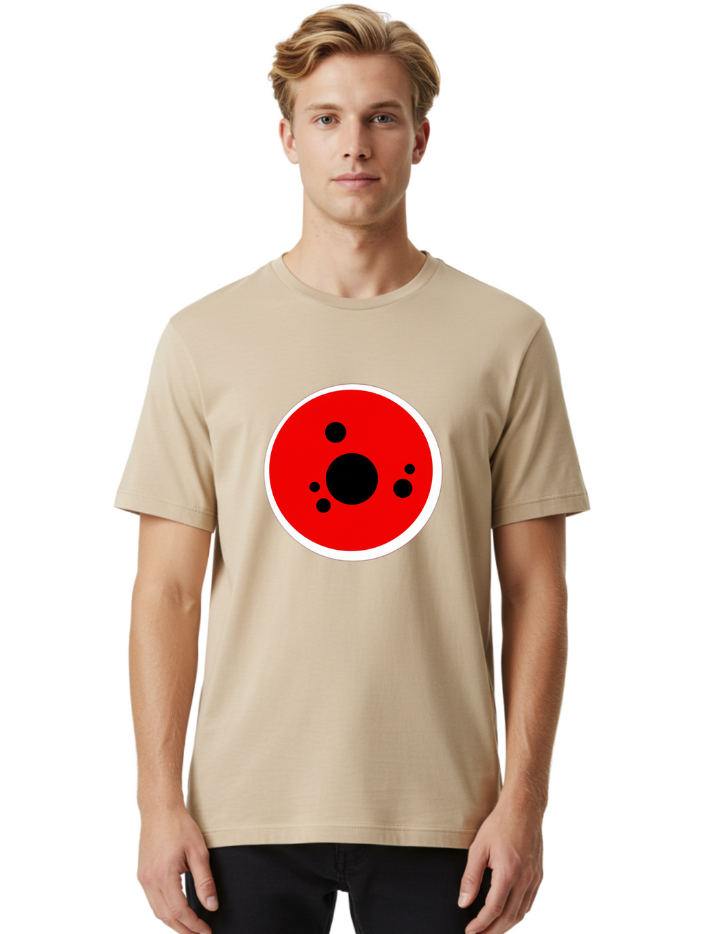 Red-Circle Men'S Graphic Tee, 100% Cotton, Comfortable Casual Summer Wear, Machine Washable, Vintage Camera, Old Camera, Antique Camera, Black Camera, Classic Photography, Photography Equipment, Nostalgic Device, Film Camera, Camera Art Bao794