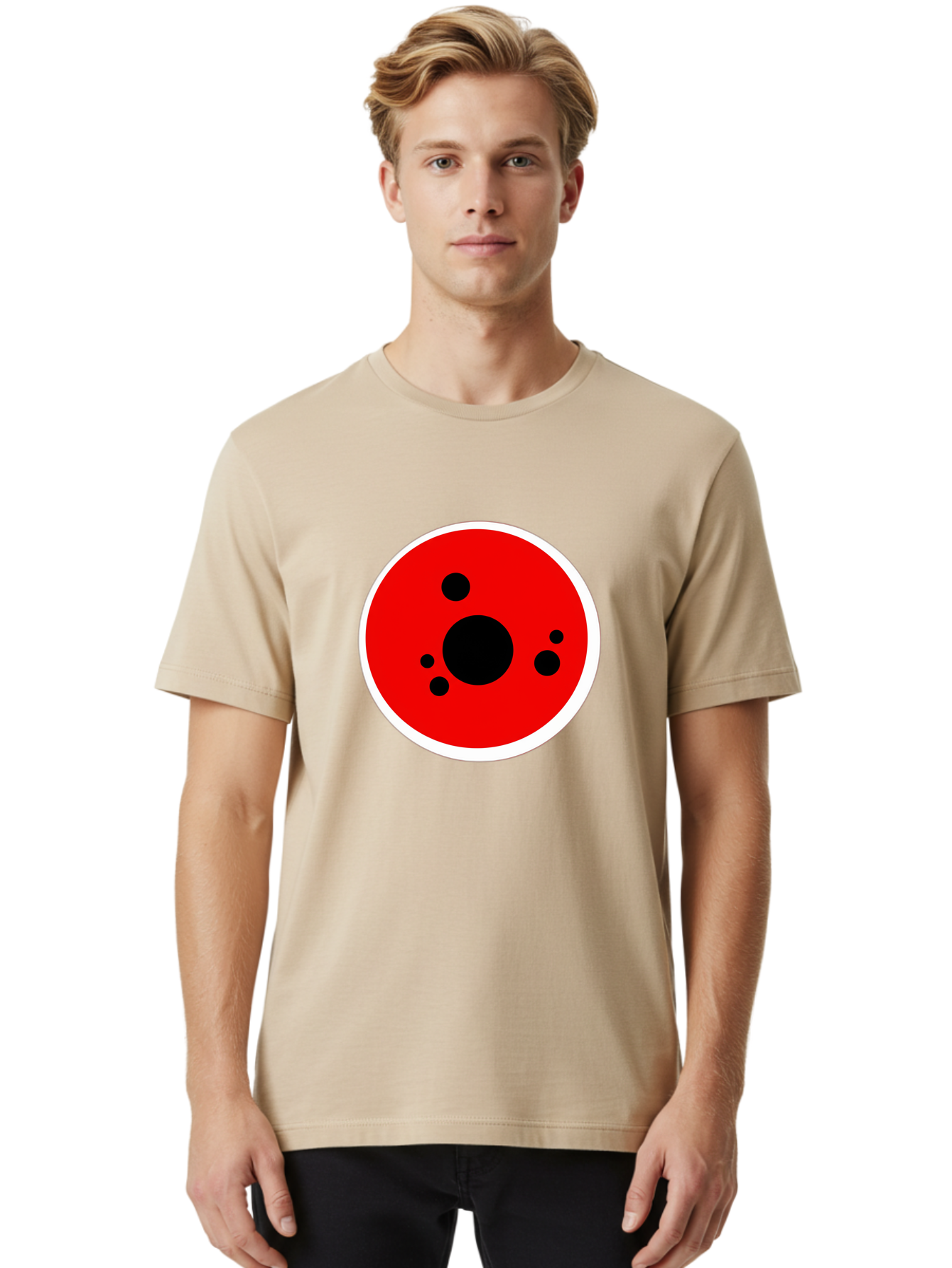 Red-Circle Men'S Graphic Tee, 100% Cotton, Comfortable Casual Summer Wear, Machine Washable, Vintage Camera, Old Camera, Antique Camera, Black Camera, Classic Photography, Photography Equipment, Nostalgic Device, Film Camera, Camera Art Bao794