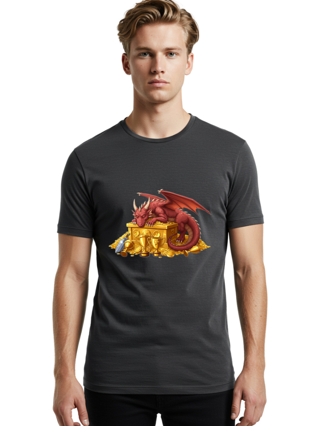 Red-Dragon-Treasure Men'S Graphic Tee, 100% Cotton, Comfortable Casual Summer Wear, Machine Washable, Vintage Camera, Old Camera, Antique Camera, Black Camera, Classic Photography, Photography Equipment, Nostalgic Device, Film Camera, Bao795
