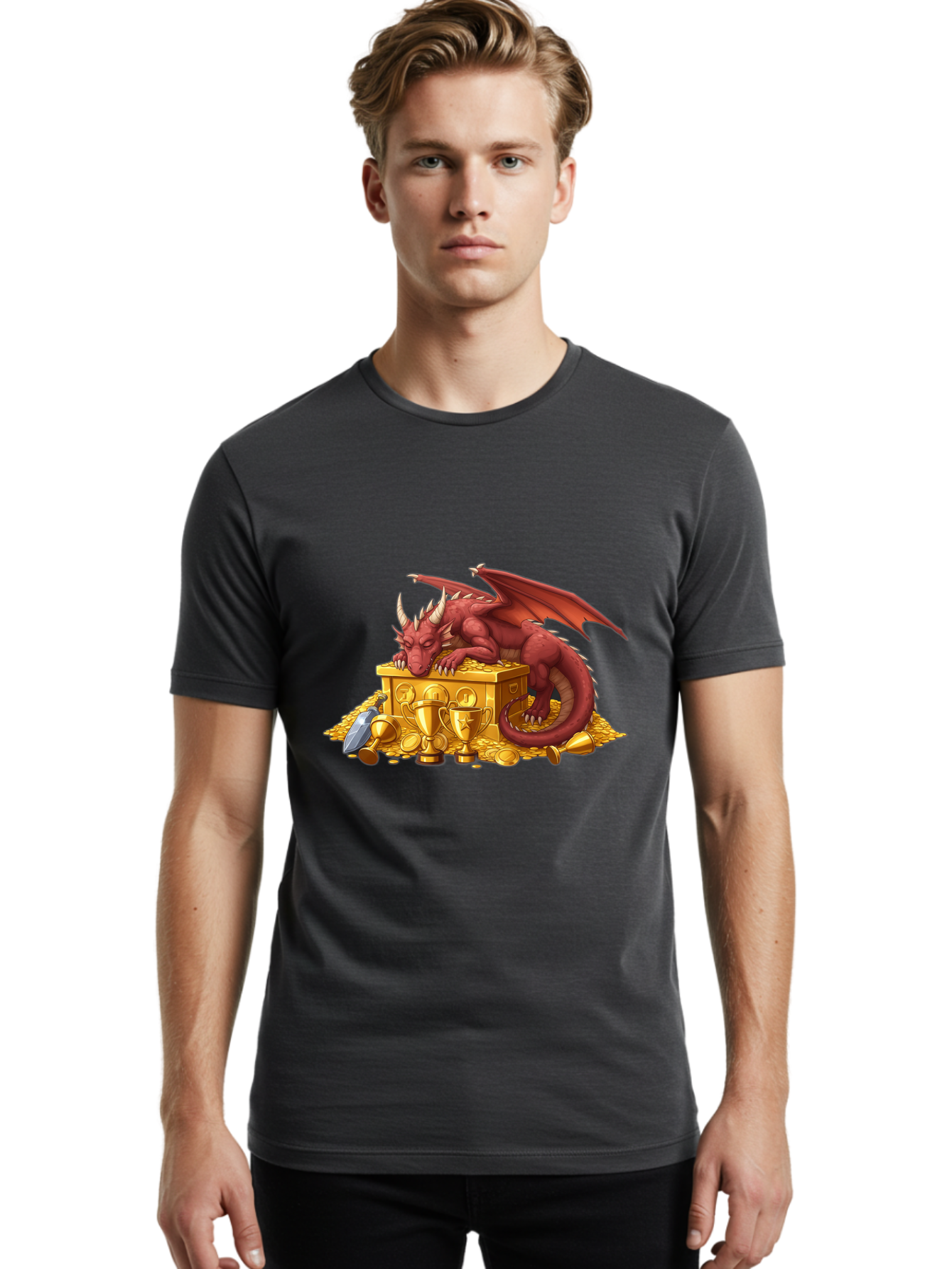 Red-Dragon-Treasure Men'S Graphic Tee, 100% Cotton, Comfortable Casual Summer Wear, Machine Washable, Vintage Camera, Old Camera, Antique Camera, Black Camera, Classic Photography, Photography Equipment, Nostalgic Device, Film Camera, Bao795