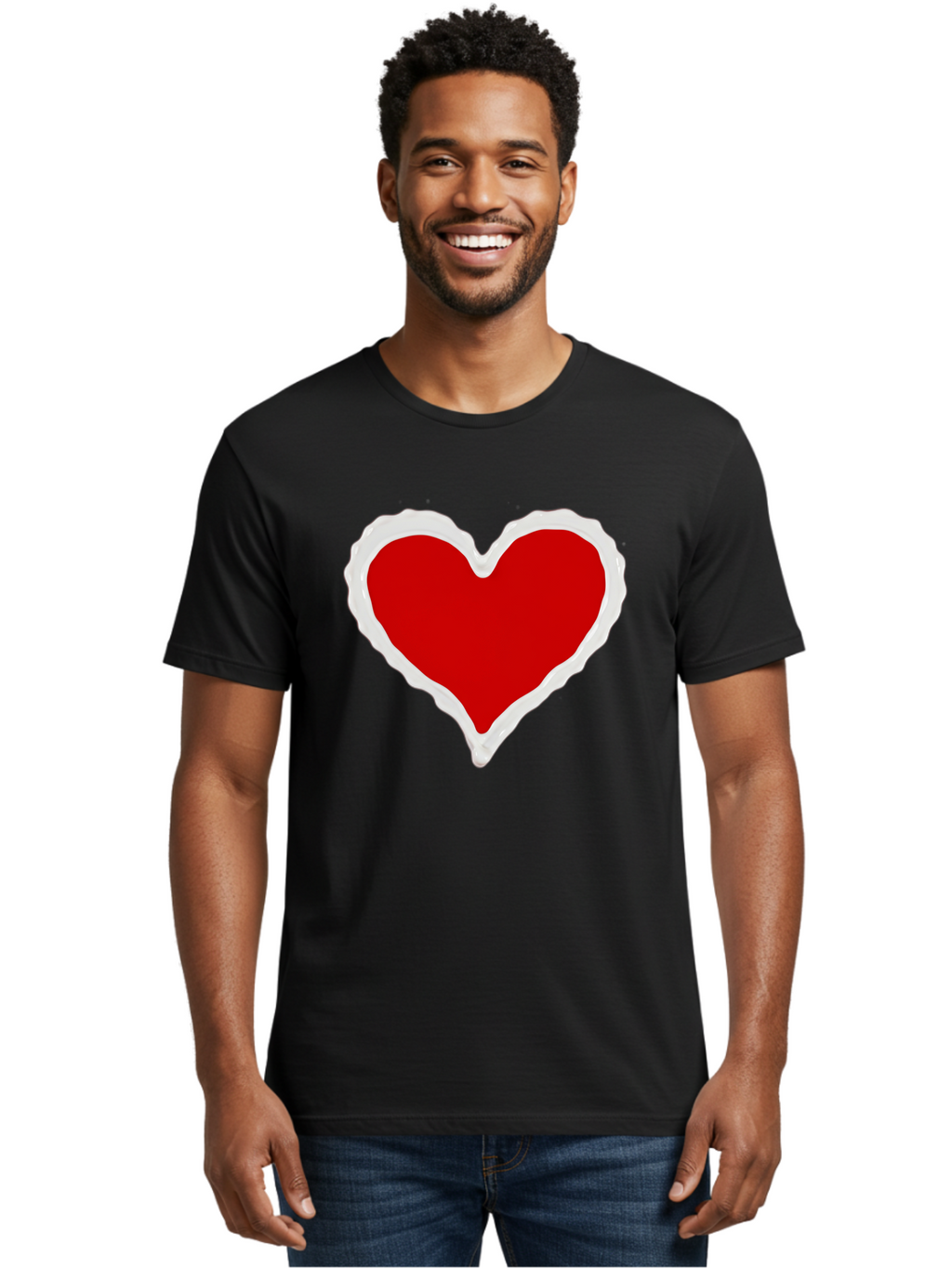 Red-Heart Men'S Graphic Tee, 100% Cotton, Comfortable Casual Summer Wear, Machine Washable, Vintage Camera, Old Camera, Antique Camera, Black Camera, Classic Photography, Photography Equipment, Nostalgic Device, Film Camera, Camera Art Bao796