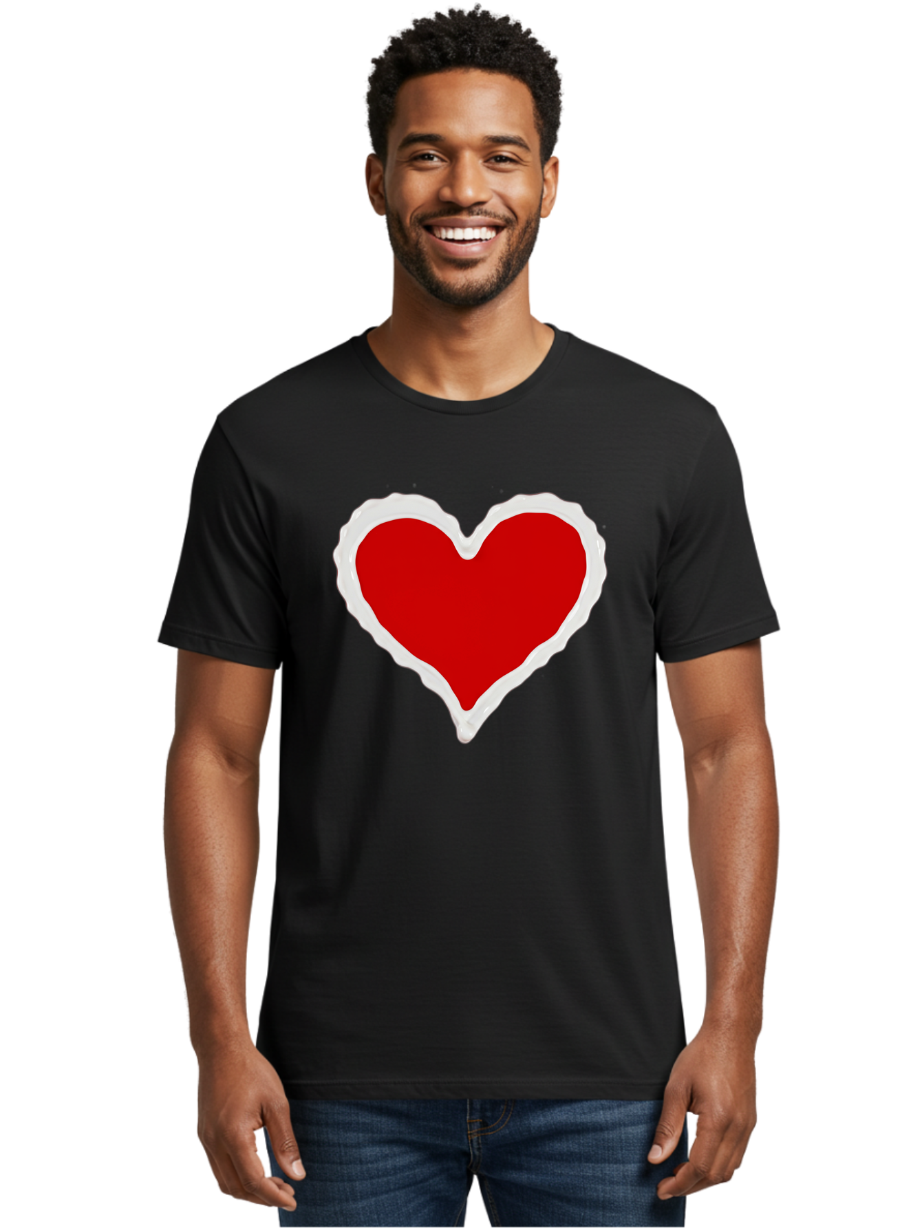 Red-Heart Men'S Graphic Tee, 100% Cotton, Comfortable Casual Summer Wear, Machine Washable, Vintage Camera, Old Camera, Antique Camera, Black Camera, Classic Photography, Photography Equipment, Nostalgic Device, Film Camera, Camera Art Bao796