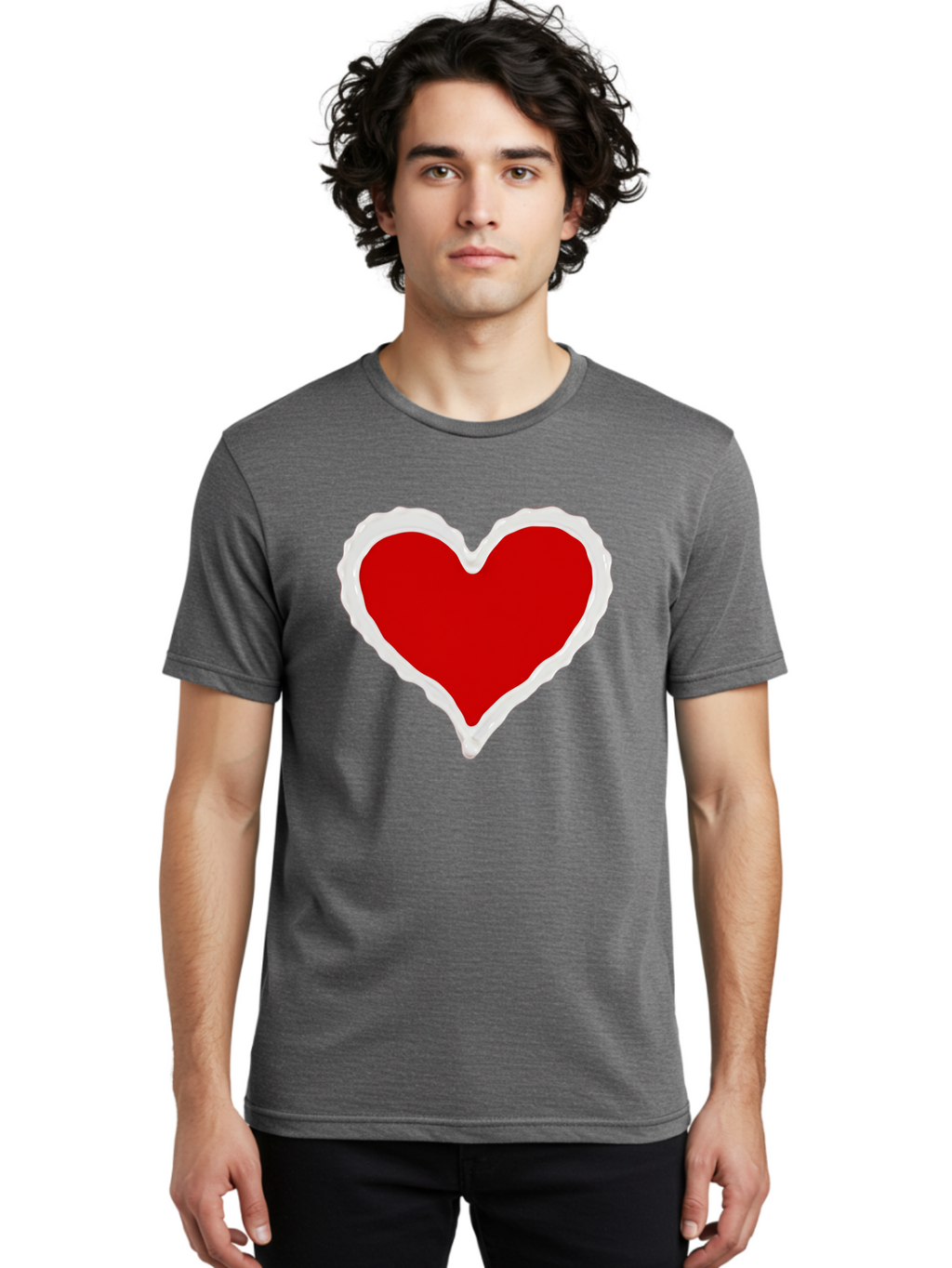 Red-Heart Men'S Graphic Tee, 100% Cotton, Comfortable Casual Summer Wear, Machine Washable, Vintage Camera, Old Camera, Antique Camera, Black Camera, Classic Photography, Photography Equipment, Nostalgic Device, Film Camera, Camera Art Bao796