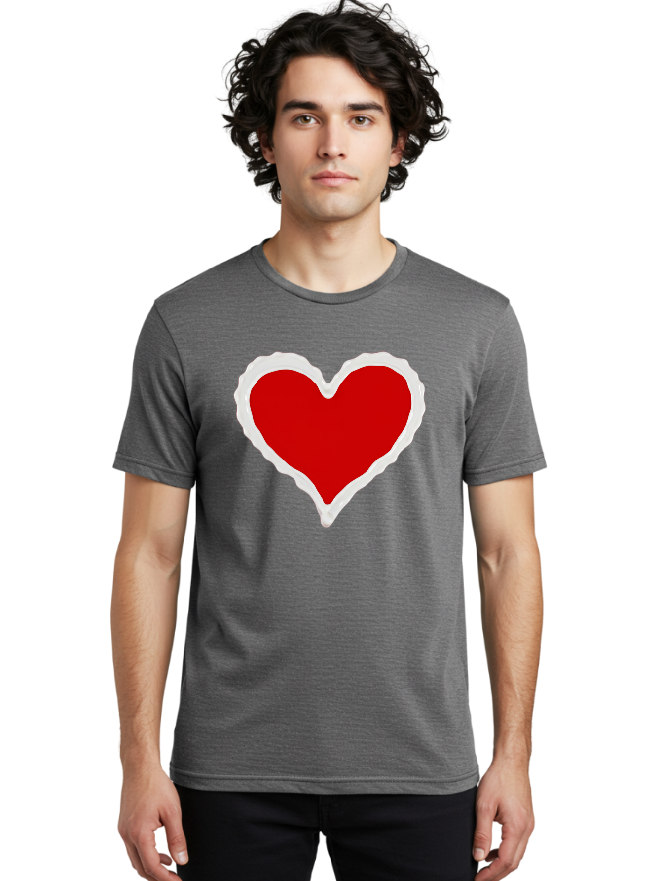 Red-Heart Men'S Graphic Tee, 100% Cotton, Comfortable Casual Summer Wear, Machine Washable, Vintage Camera, Old Camera, Antique Camera, Black Camera, Classic Photography, Photography Equipment, Nostalgic Device, Film Camera, Camera Art Bao796