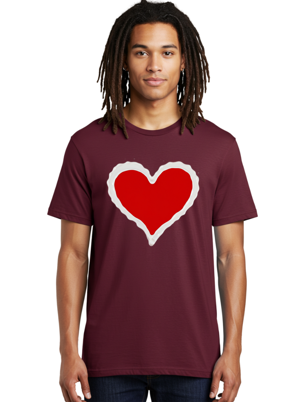 Red-Heart Men'S Graphic Tee, 100% Cotton, Comfortable Casual Summer Wear, Machine Washable, Vintage Camera, Old Camera, Antique Camera, Black Camera, Classic Photography, Photography Equipment, Nostalgic Device, Film Camera, Camera Art Bao796