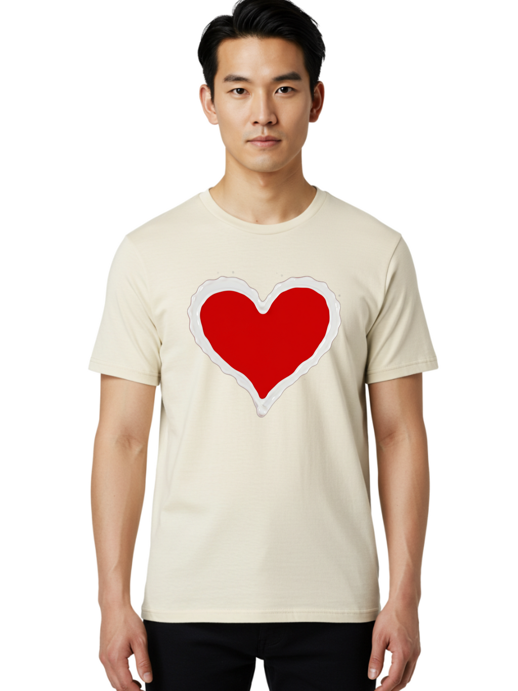 Red-Heart Men'S Graphic Tee, 100% Cotton, Comfortable Casual Summer Wear, Machine Washable, Vintage Camera, Old Camera, Antique Camera, Black Camera, Classic Photography, Photography Equipment, Nostalgic Device, Film Camera, Camera Art Bao796