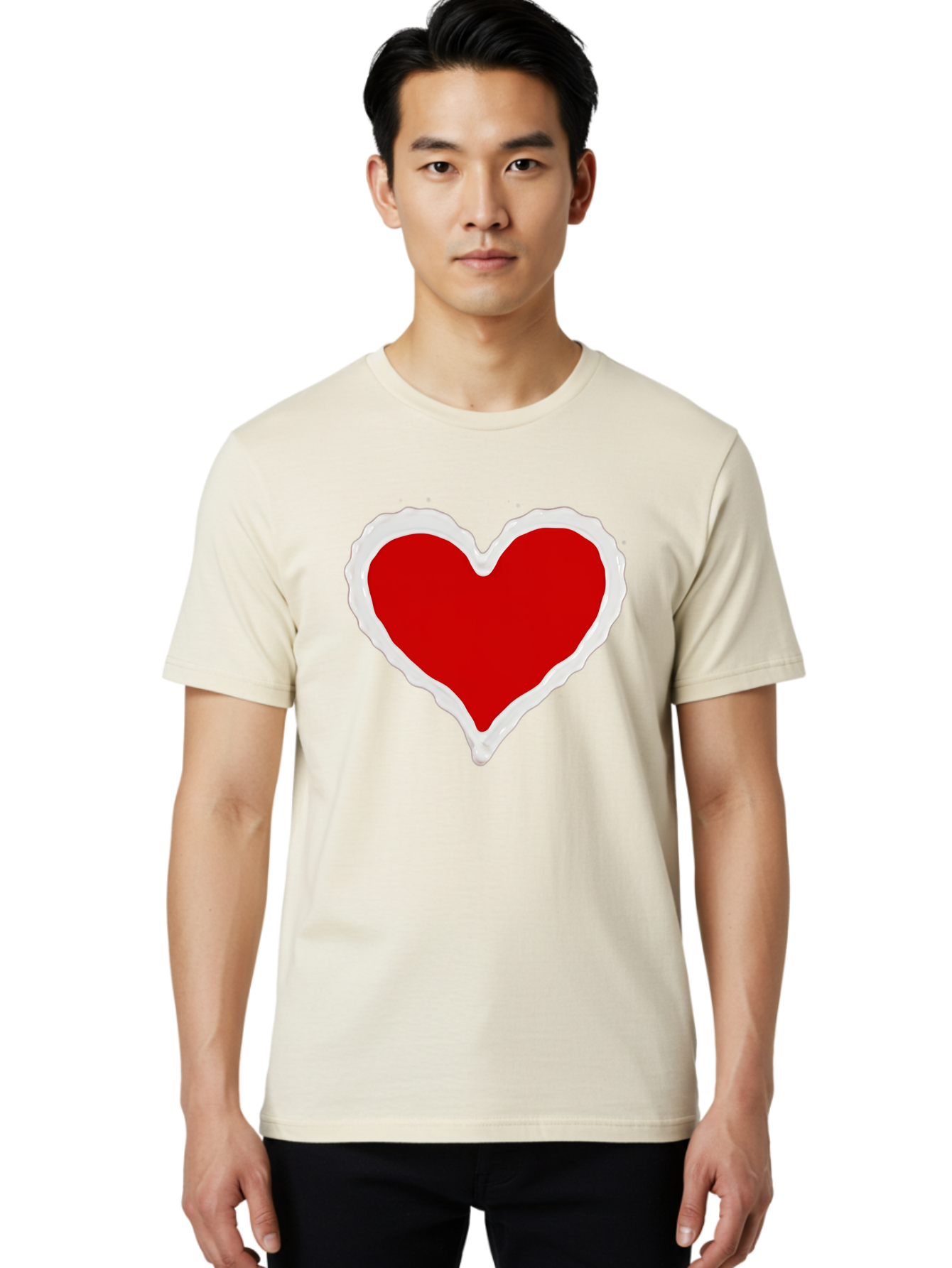 Red-Heart Men'S Graphic Tee, 100% Cotton, Comfortable Casual Summer Wear, Machine Washable, Vintage Camera, Old Camera, Antique Camera, Black Camera, Classic Photography, Photography Equipment, Nostalgic Device, Film Camera, Camera Art Bao796