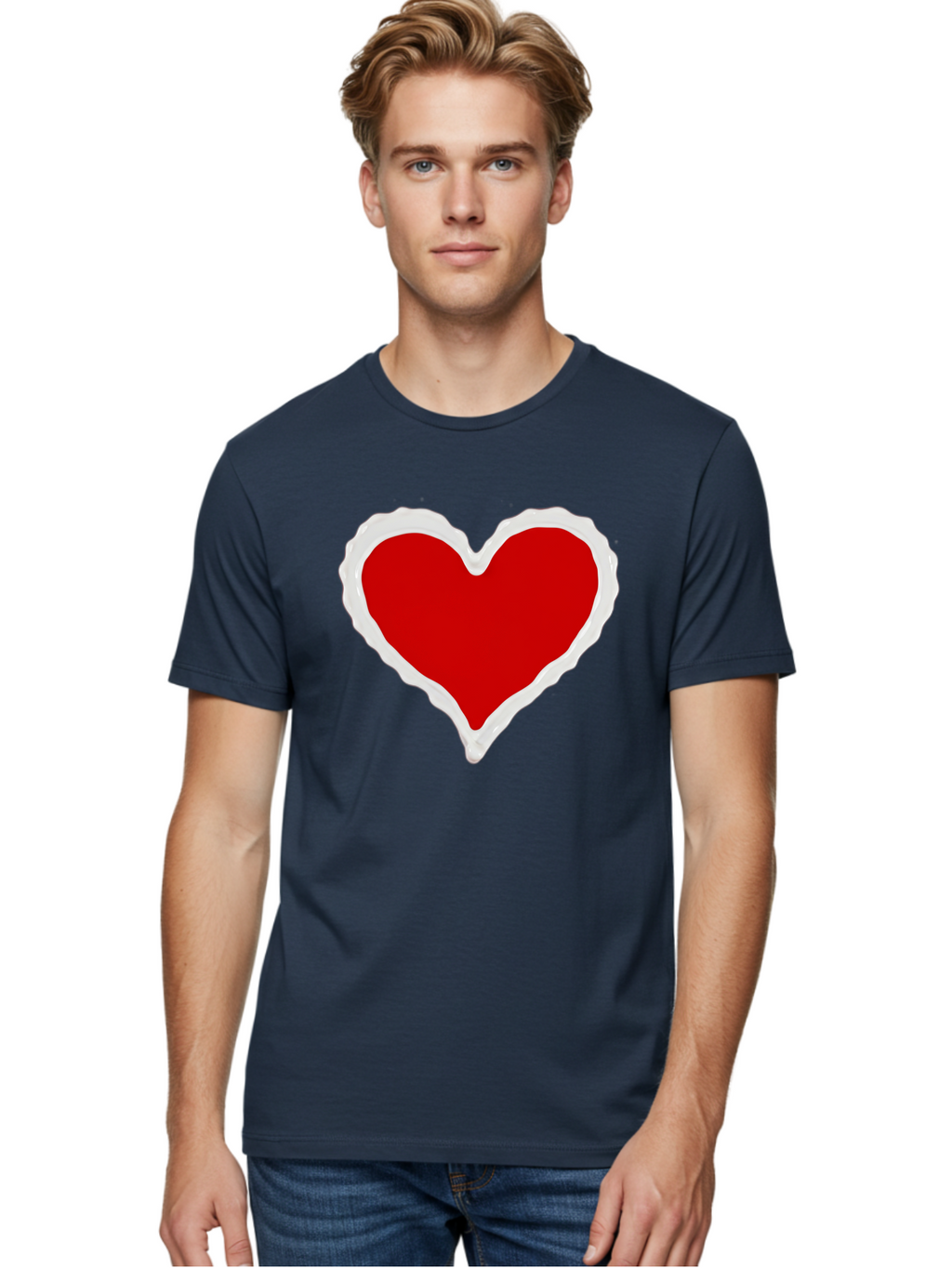 Red-Heart Men'S Graphic Tee, 100% Cotton, Comfortable Casual Summer Wear, Machine Washable, Vintage Camera, Old Camera, Antique Camera, Black Camera, Classic Photography, Photography Equipment, Nostalgic Device, Film Camera, Camera Art Bao796