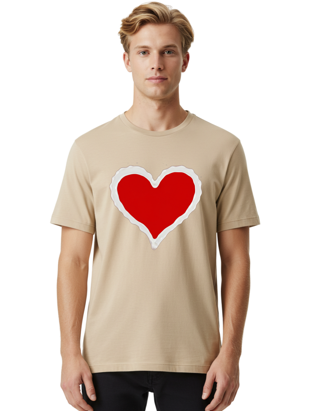 Red-Heart Men'S Graphic Tee, 100% Cotton, Comfortable Casual Summer Wear, Machine Washable, Vintage Camera, Old Camera, Antique Camera, Black Camera, Classic Photography, Photography Equipment, Nostalgic Device, Film Camera, Camera Art Bao796