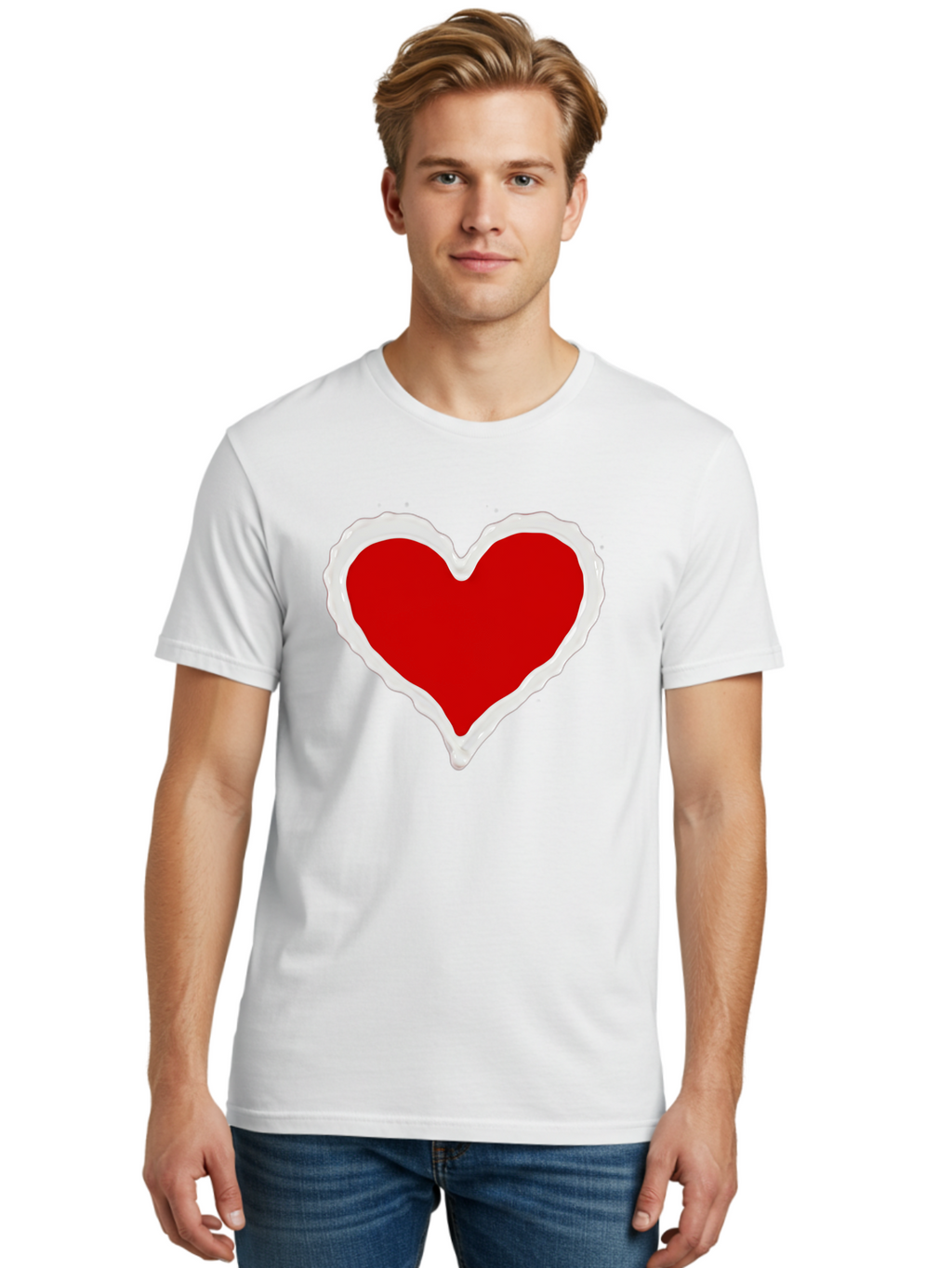 Red-Heart Men'S Graphic Tee, 100% Cotton, Comfortable Casual Summer Wear, Machine Washable, Vintage Camera, Old Camera, Antique Camera, Black Camera, Classic Photography, Photography Equipment, Nostalgic Device, Film Camera, Camera Art Bao796