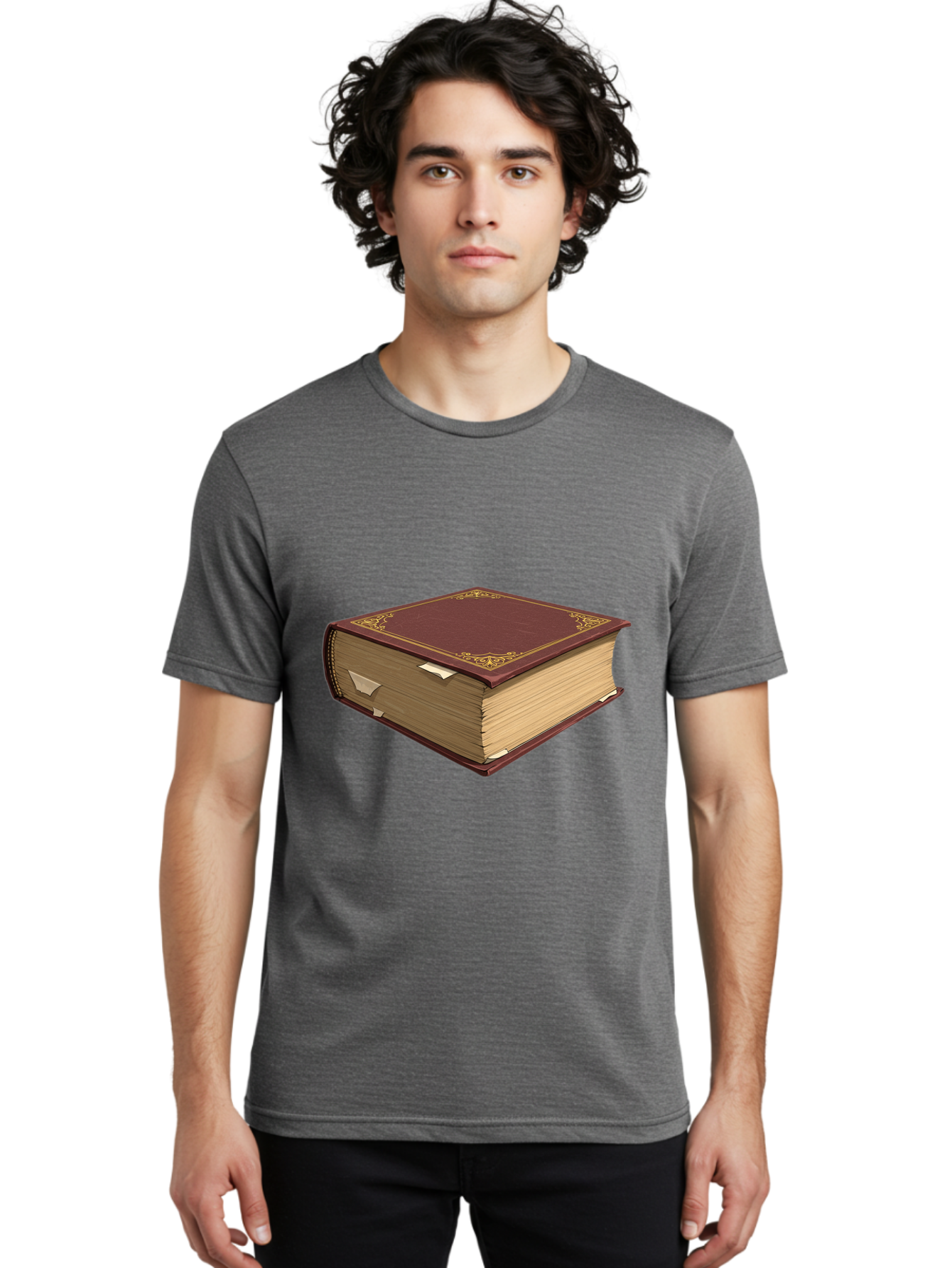 Red-Leather-Bound-Book Men'S Graphic Tee, 100% Cotton, Comfortable Casual Summer Wear, Machine Washable, Vintage Camera, Old Camera, Antique Camera, Black Camera, Classic Photography, Photography Equipment, Nostalgic Device, Film Camera, Bao797