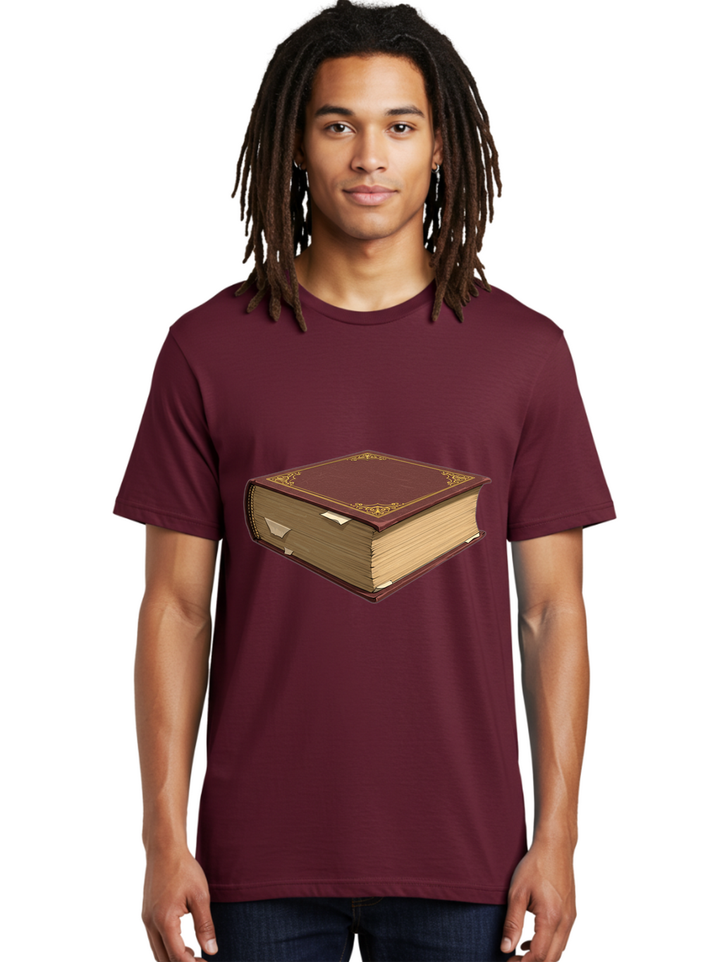 Red-Leather-Bound-Book Men'S Graphic Tee, 100% Cotton, Comfortable Casual Summer Wear, Machine Washable, Vintage Camera, Old Camera, Antique Camera, Black Camera, Classic Photography, Photography Equipment, Nostalgic Device, Film Camera, Bao797