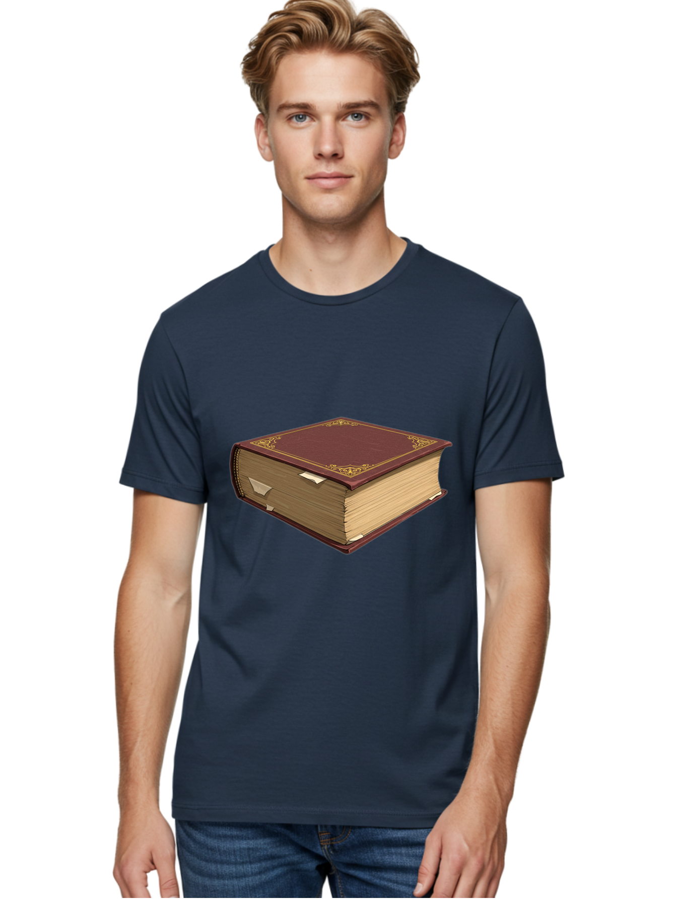 Red-Leather-Bound-Book Men'S Graphic Tee, 100% Cotton, Comfortable Casual Summer Wear, Machine Washable, Vintage Camera, Old Camera, Antique Camera, Black Camera, Classic Photography, Photography Equipment, Nostalgic Device, Film Camera, Bao797