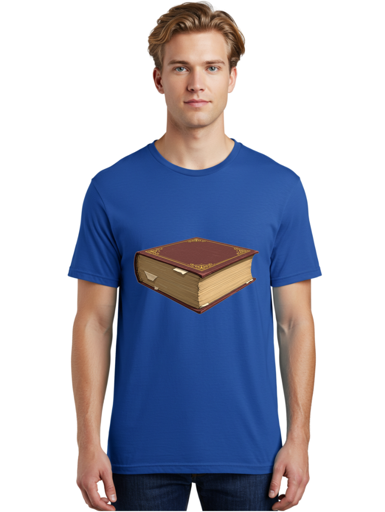 Red-Leather-Bound-Book Men'S Graphic Tee, 100% Cotton, Comfortable Casual Summer Wear, Machine Washable, Vintage Camera, Old Camera, Antique Camera, Black Camera, Classic Photography, Photography Equipment, Nostalgic Device, Film Camera, Bao797