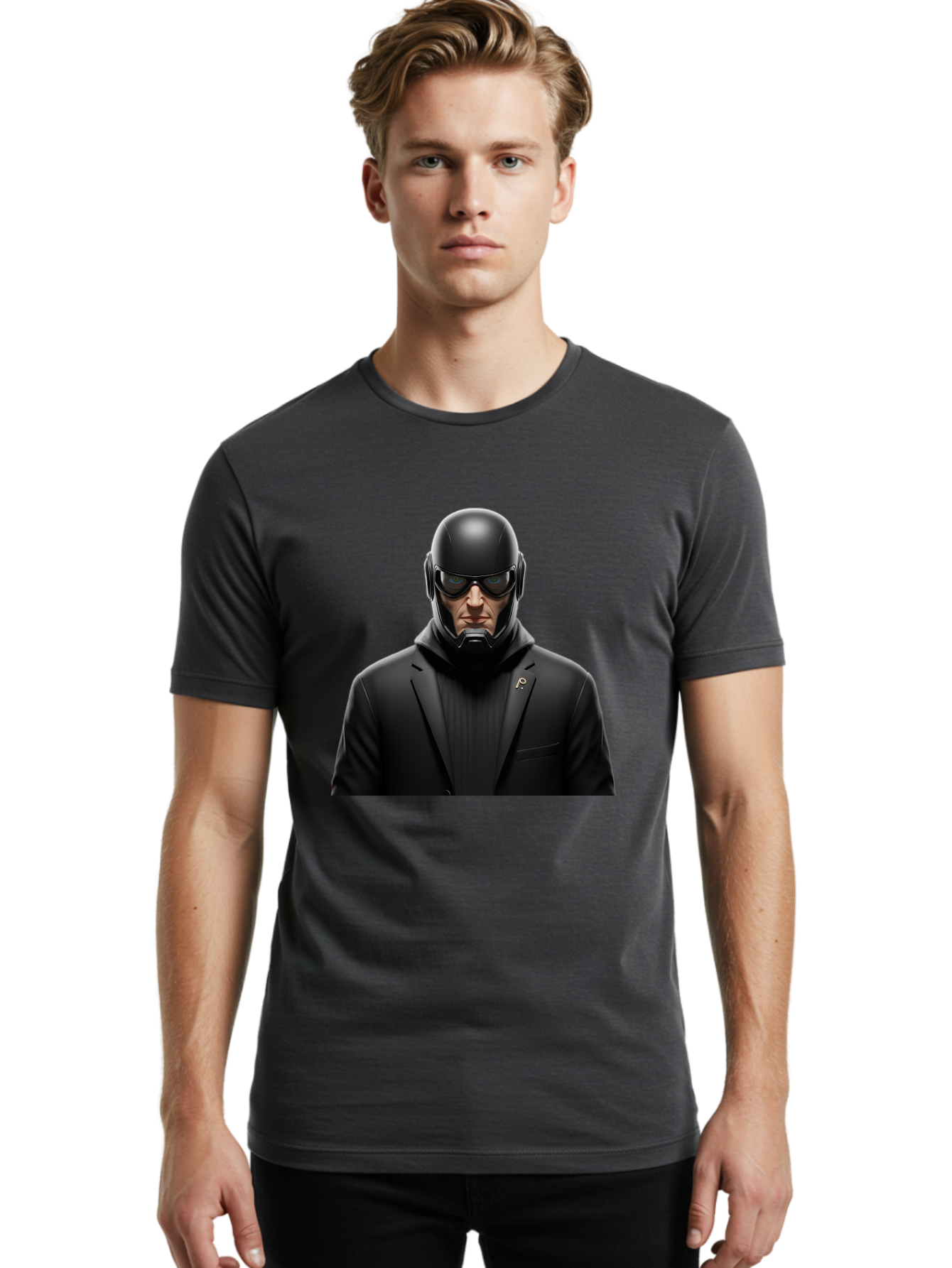 Robocop Men'S Graphic Tee, 100% Cotton, Comfortable Casual Summer Wear, Machine Washable, Vintage Camera, Old Camera, Antique Camera, Black Camera, Classic Photography, Photography Equipment, Nostalgic Device, Film Camera, Camera Art Bao801
