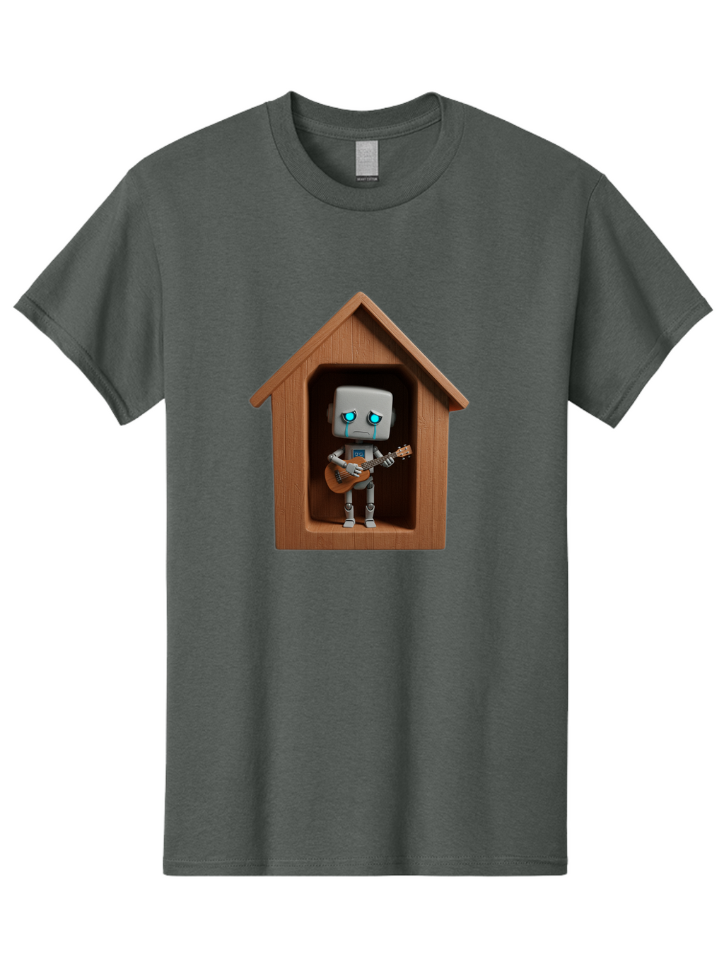 Robot-In-Dog-House Men'S Graphic Tee, 100% Cotton, Comfortable Casual Summer Wear, Machine Washable, Vintage Camera, Old Camera, Antique Camera, Black Camera, Classic Photography, Photography Equipment, Nostalgic Device, Film Camera, Bao805