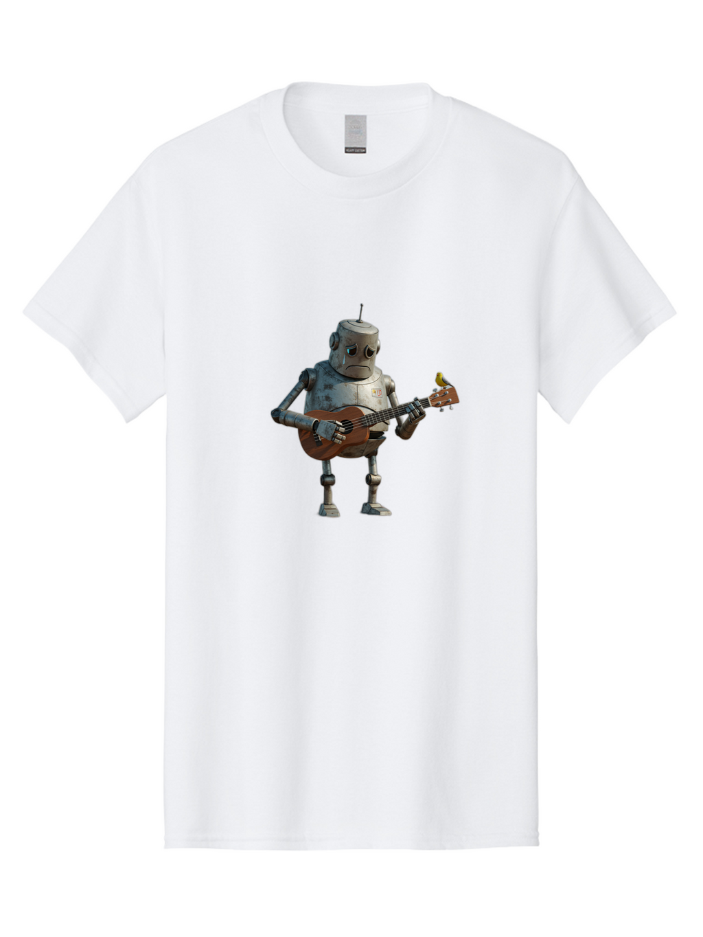 Robot-Playing-Guitar Men'S Graphic Tee, 100% Cotton, Comfortable Casual Summer Wear, Machine Washable, Vintage Camera, Old Camera, Antique Camera, Black Camera, Classic Photography, Photography Equipment, Nostalgic Device, Film Camera, Bao806