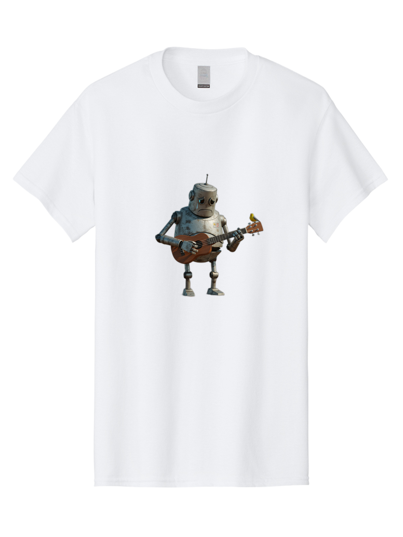 Robot-Playing-Guitar Men'S Graphic Tee, 100% Cotton, Comfortable Casual Summer Wear, Machine Washable, Vintage Camera, Old Camera, Antique Camera, Black Camera, Classic Photography, Photography Equipment, Nostalgic Device, Film Camera, Bao806