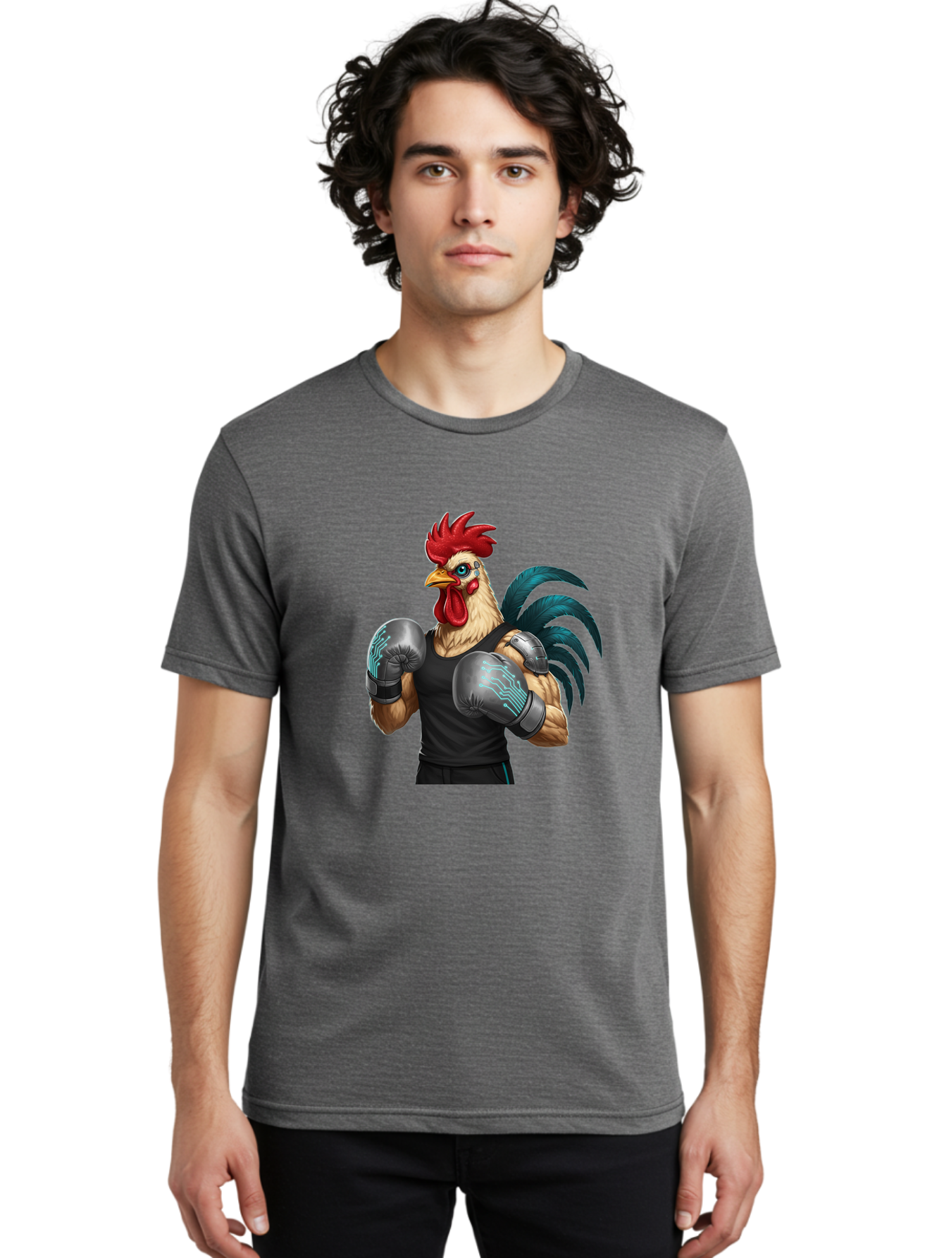 Rooster-Boxer-1 Men'S Graphic Tee, 100% Cotton, Comfortable Casual Summer Wear, Machine Washable, Vintage Camera, Old Camera, Antique Camera, Black Camera, Classic Photography, Photography Equipment, Nostalgic Device, Film Camera, Camera Art Bao811