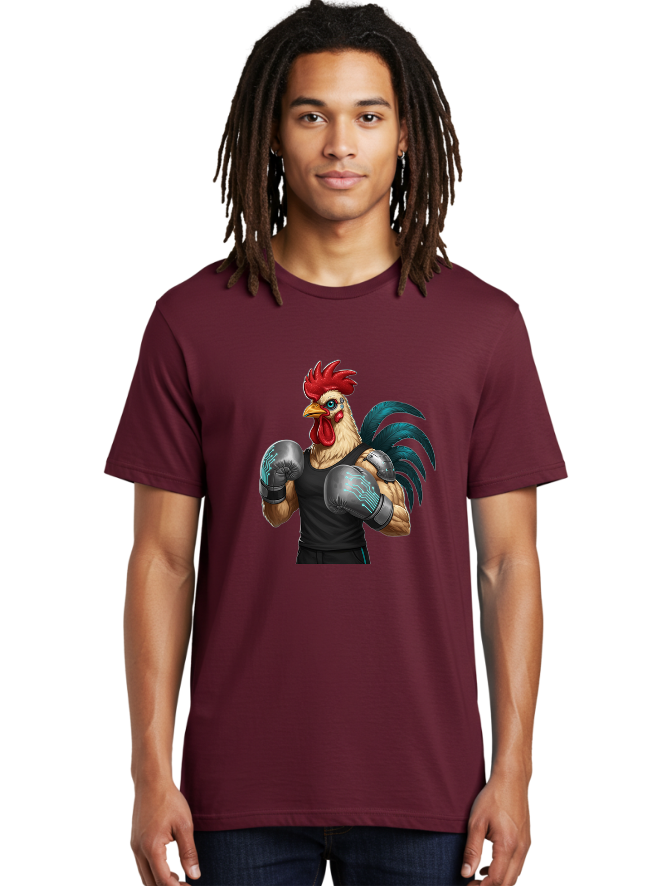Rooster-Boxer-1 Men'S Graphic Tee, 100% Cotton, Comfortable Casual Summer Wear, Machine Washable, Vintage Camera, Old Camera, Antique Camera, Black Camera, Classic Photography, Photography Equipment, Nostalgic Device, Film Camera, Camera Art Bao811