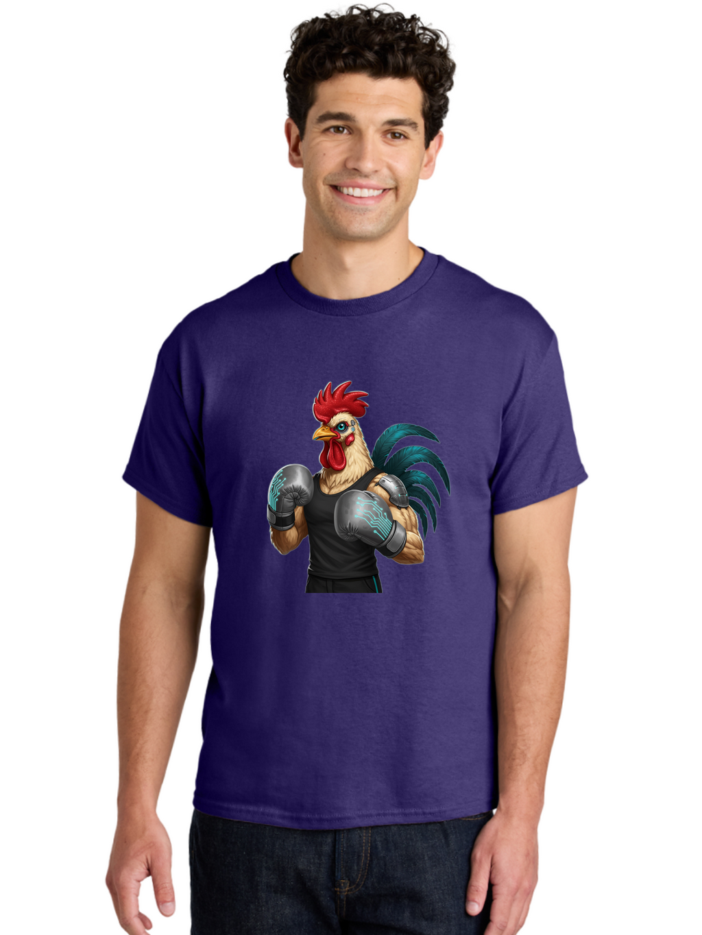Rooster-Boxer-1 Men'S Graphic Tee, 100% Cotton, Comfortable Casual Summer Wear, Machine Washable, Vintage Camera, Old Camera, Antique Camera, Black Camera, Classic Photography, Photography Equipment, Nostalgic Device, Film Camera, Camera Art Bao811