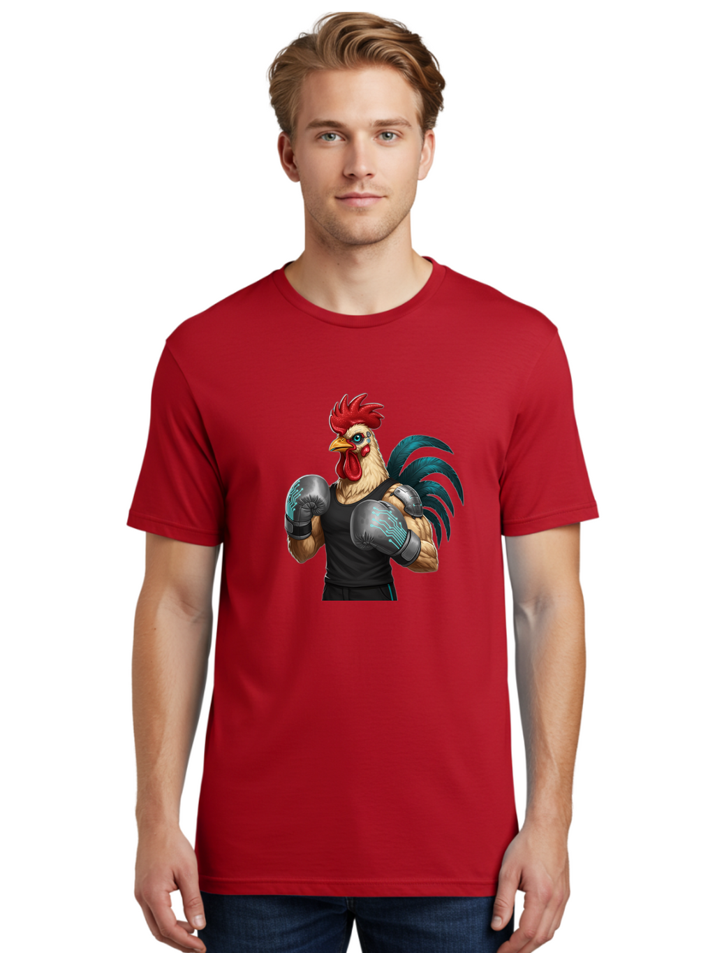Rooster-Boxer-1 Men'S Graphic Tee, 100% Cotton, Comfortable Casual Summer Wear, Machine Washable, Vintage Camera, Old Camera, Antique Camera, Black Camera, Classic Photography, Photography Equipment, Nostalgic Device, Film Camera, Camera Art Bao811