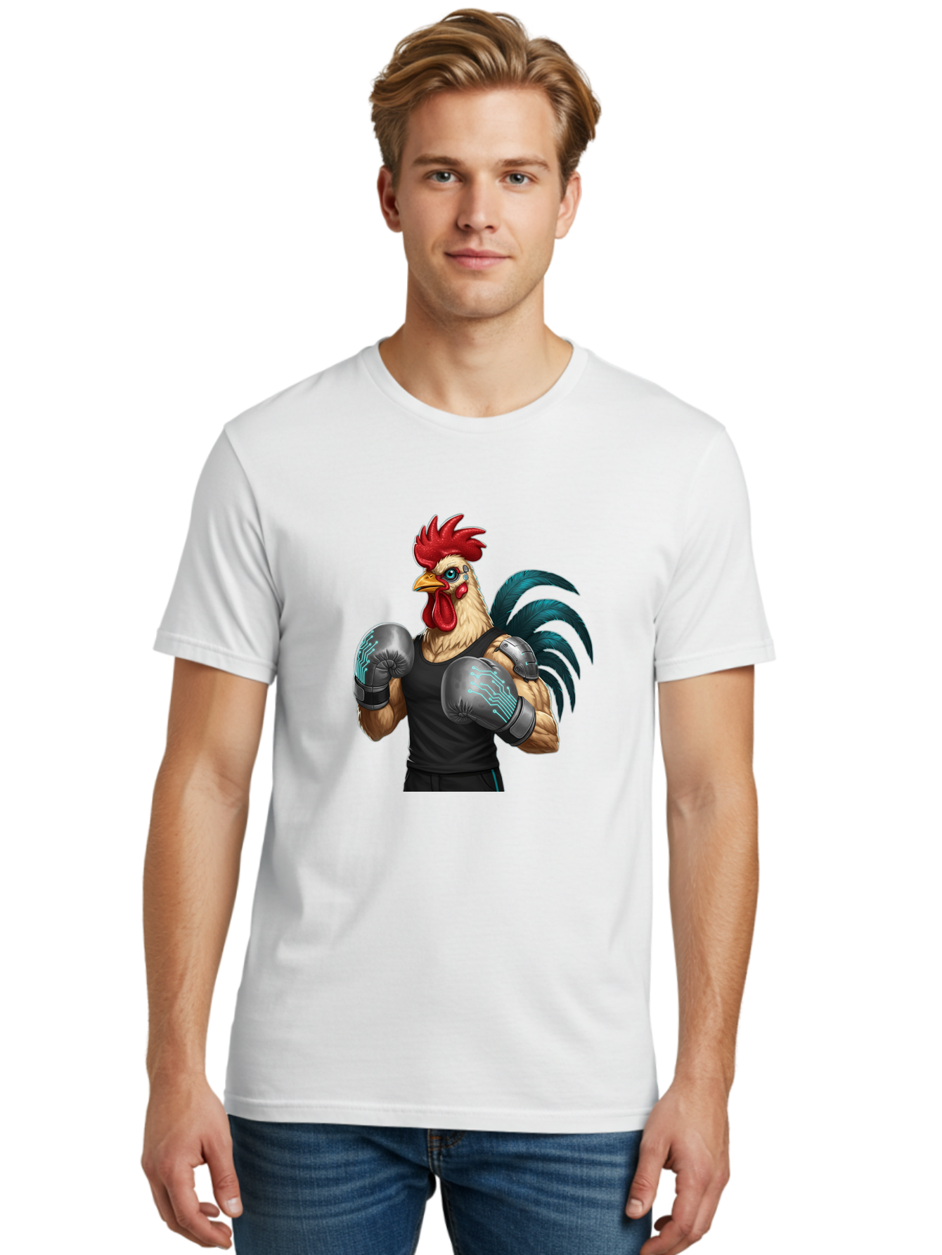 Rooster-Boxer-1 Men'S Graphic Tee, 100% Cotton, Comfortable Casual Summer Wear, Machine Washable, Vintage Camera, Old Camera, Antique Camera, Black Camera, Classic Photography, Photography Equipment, Nostalgic Device, Film Camera, Camera Art Bao811